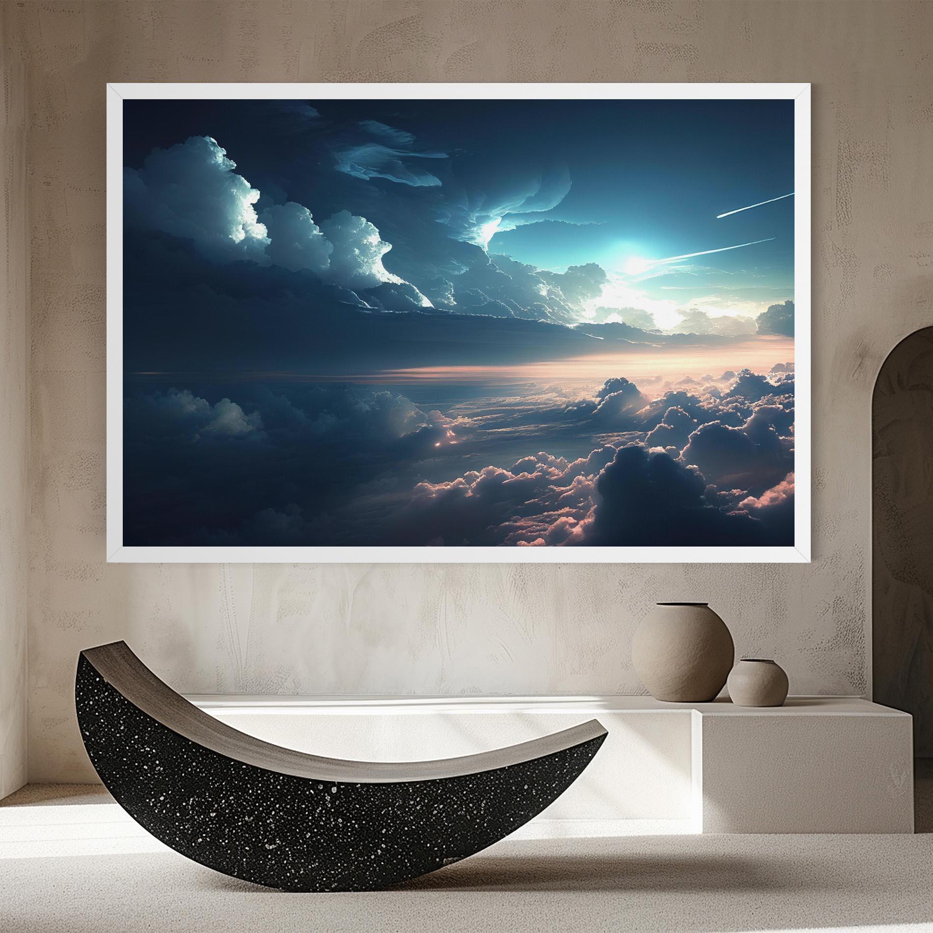 Картина на платно Dark Clouds mockup 8