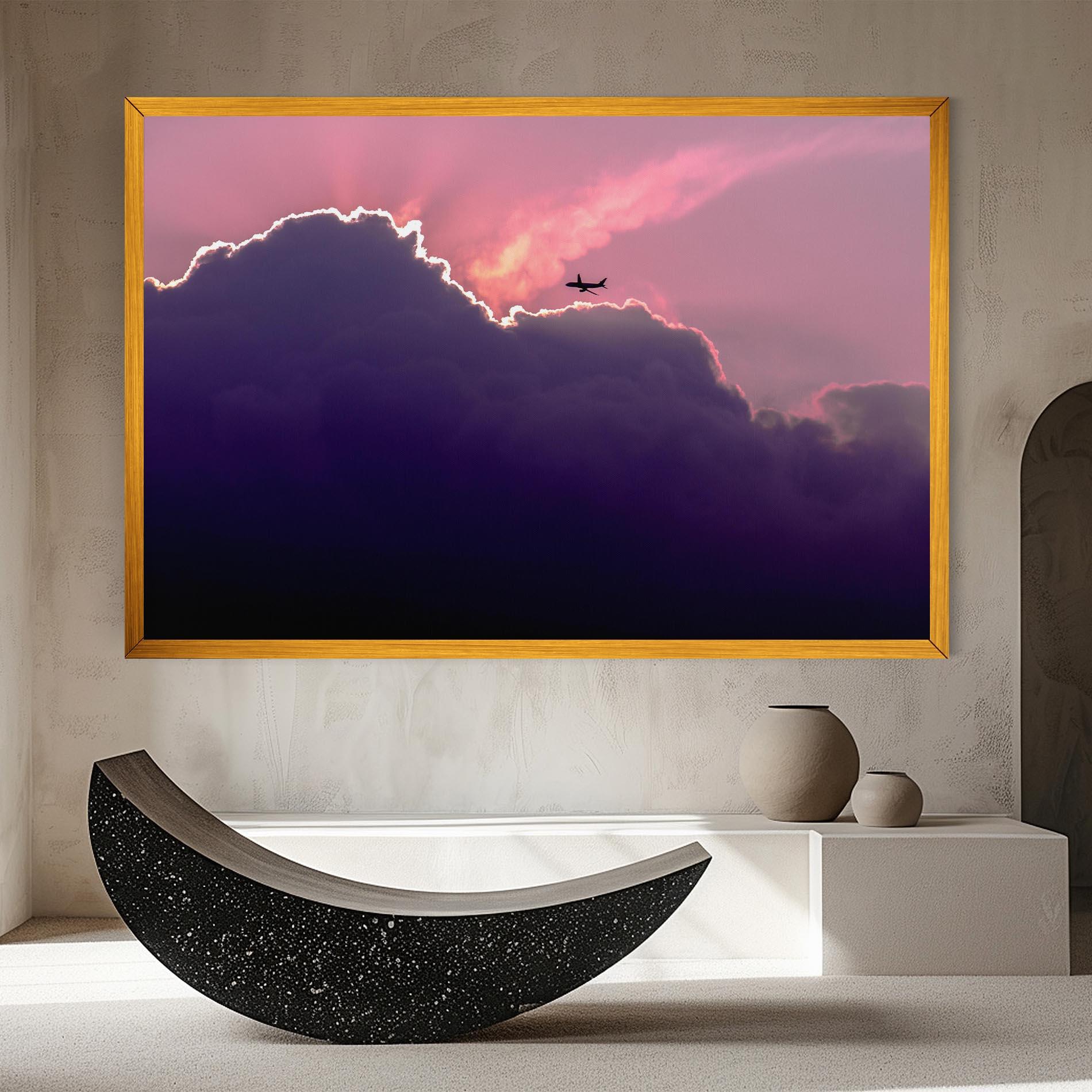 Картина на платно Big Purple Cloud mockup 8