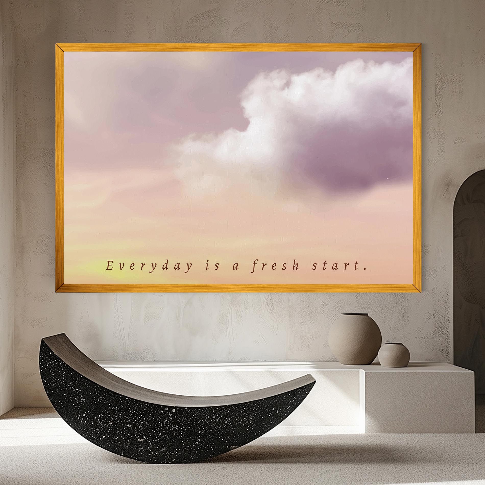 Clouds Text Cream mockup 8