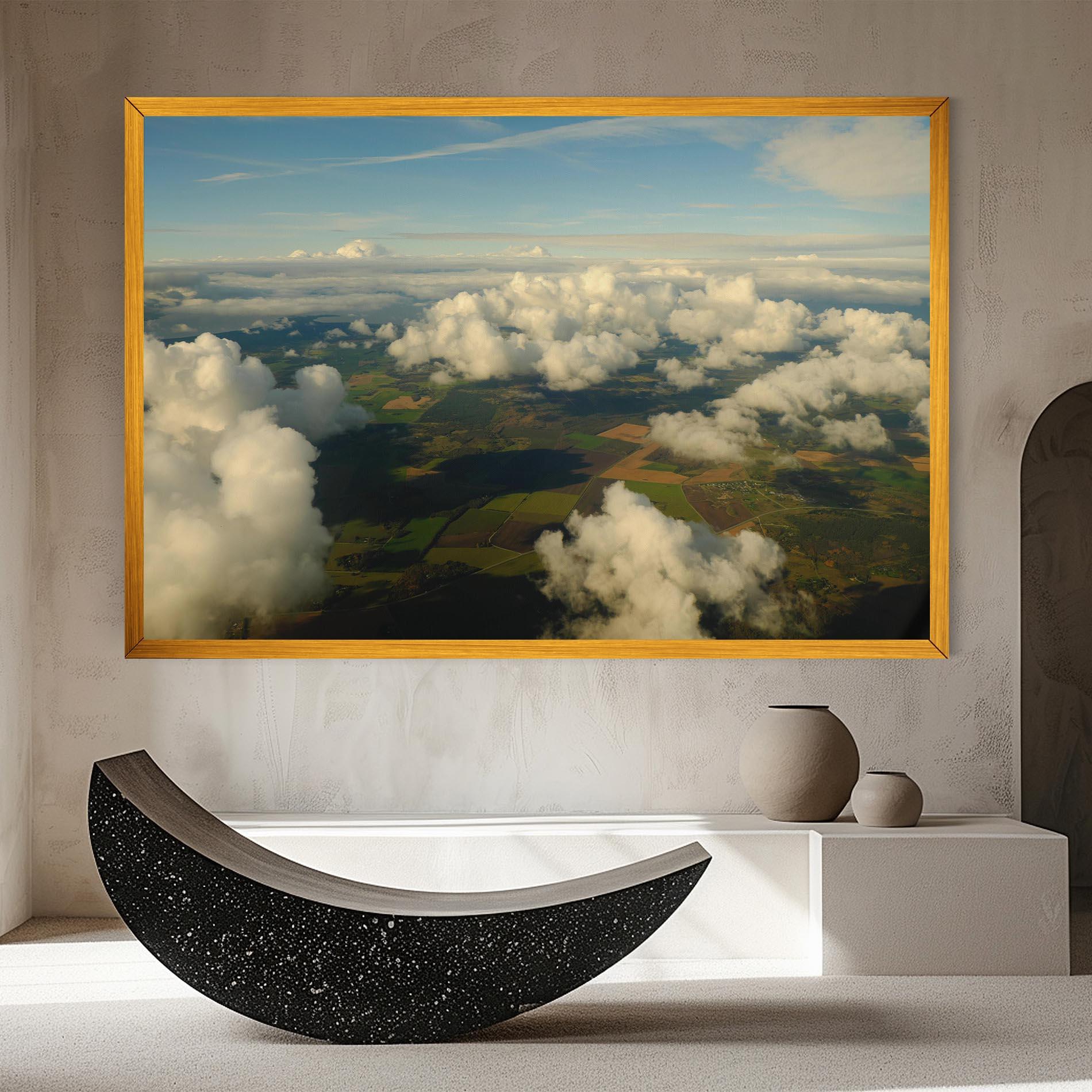 Картина на платно Clouds View From Plane mockup 8