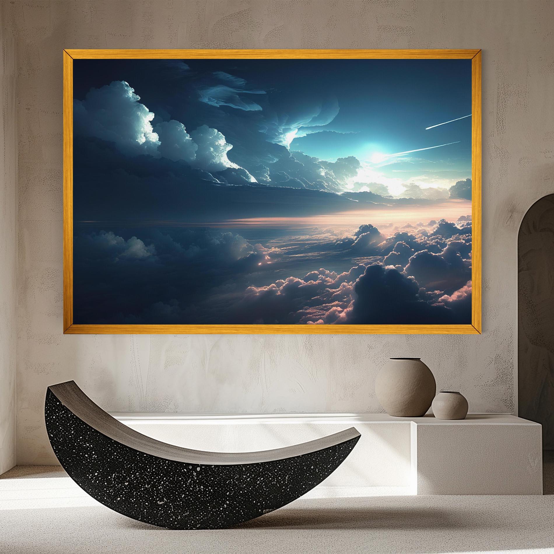 Картина на платно Dark Clouds mockup 8