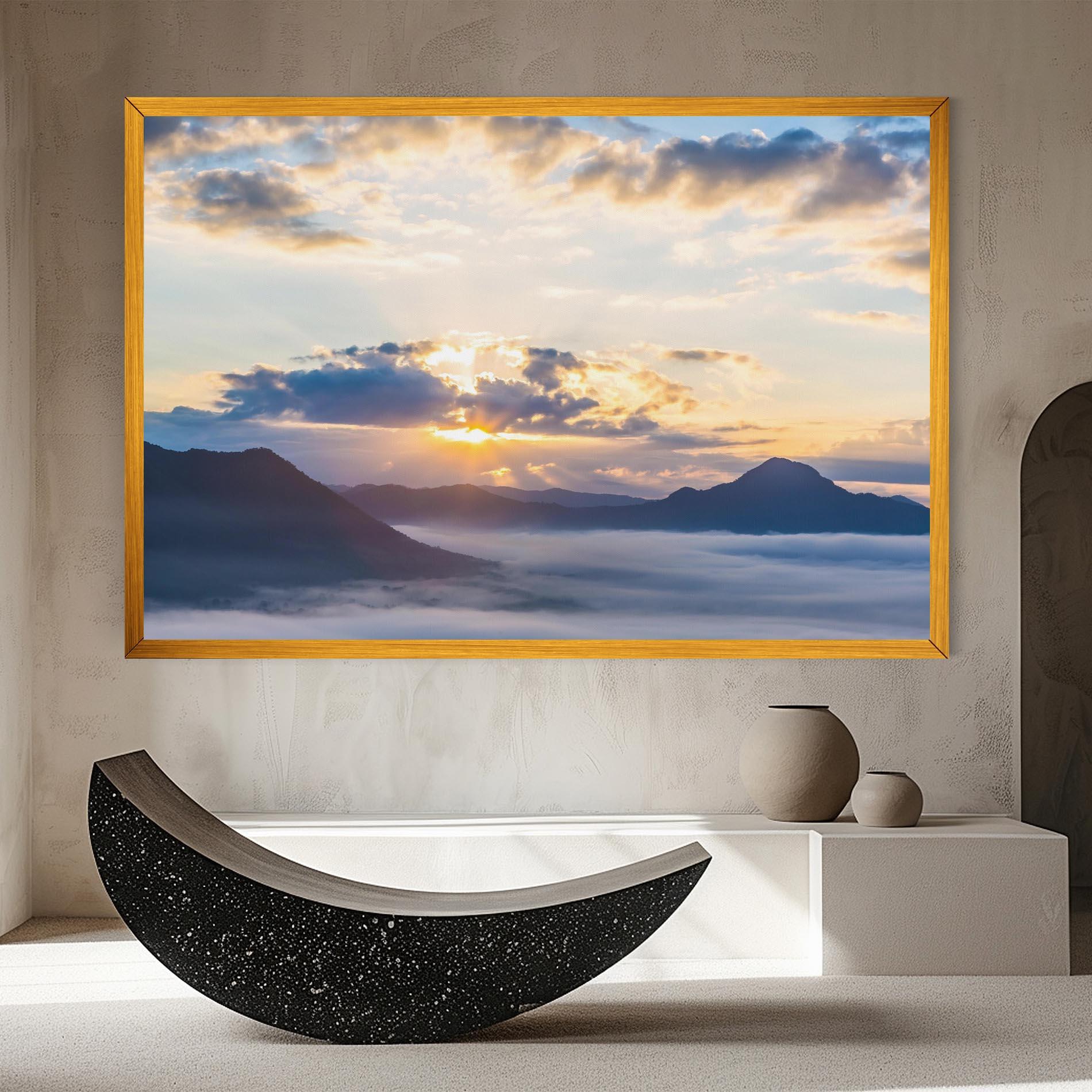 Картина на платно Fantastic Clouds mockup 8