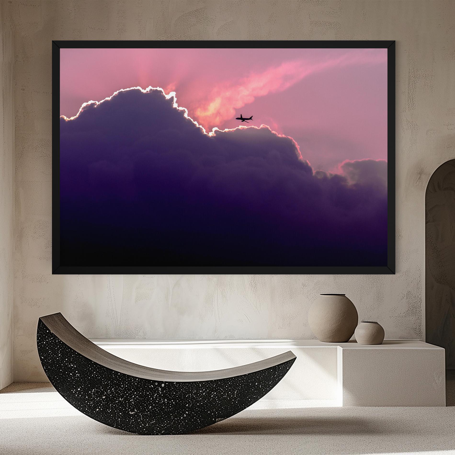 Картина на платно Big Purple Cloud mockup 8