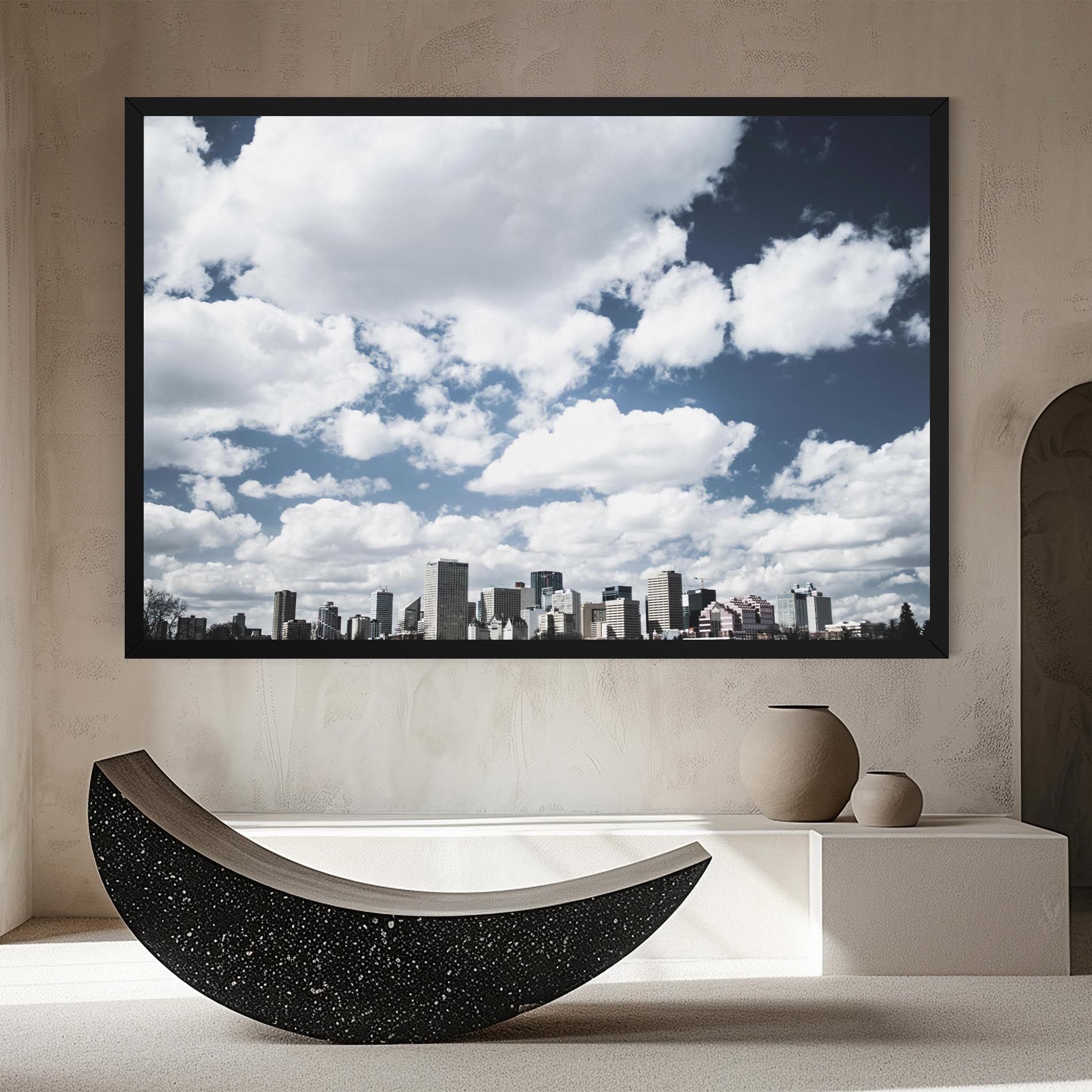 Clouds Over City mockup 8