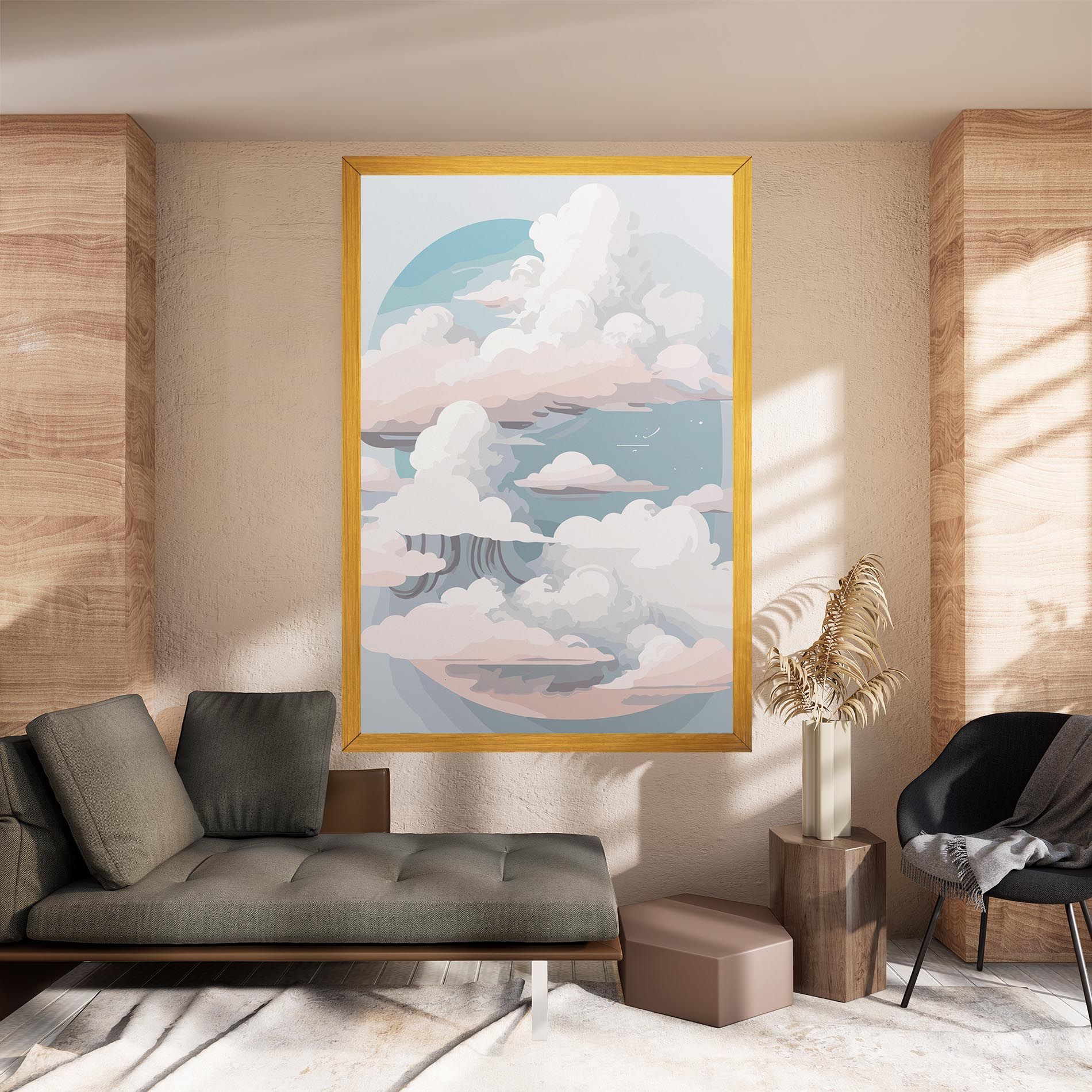 Cloud White Art mockup 8