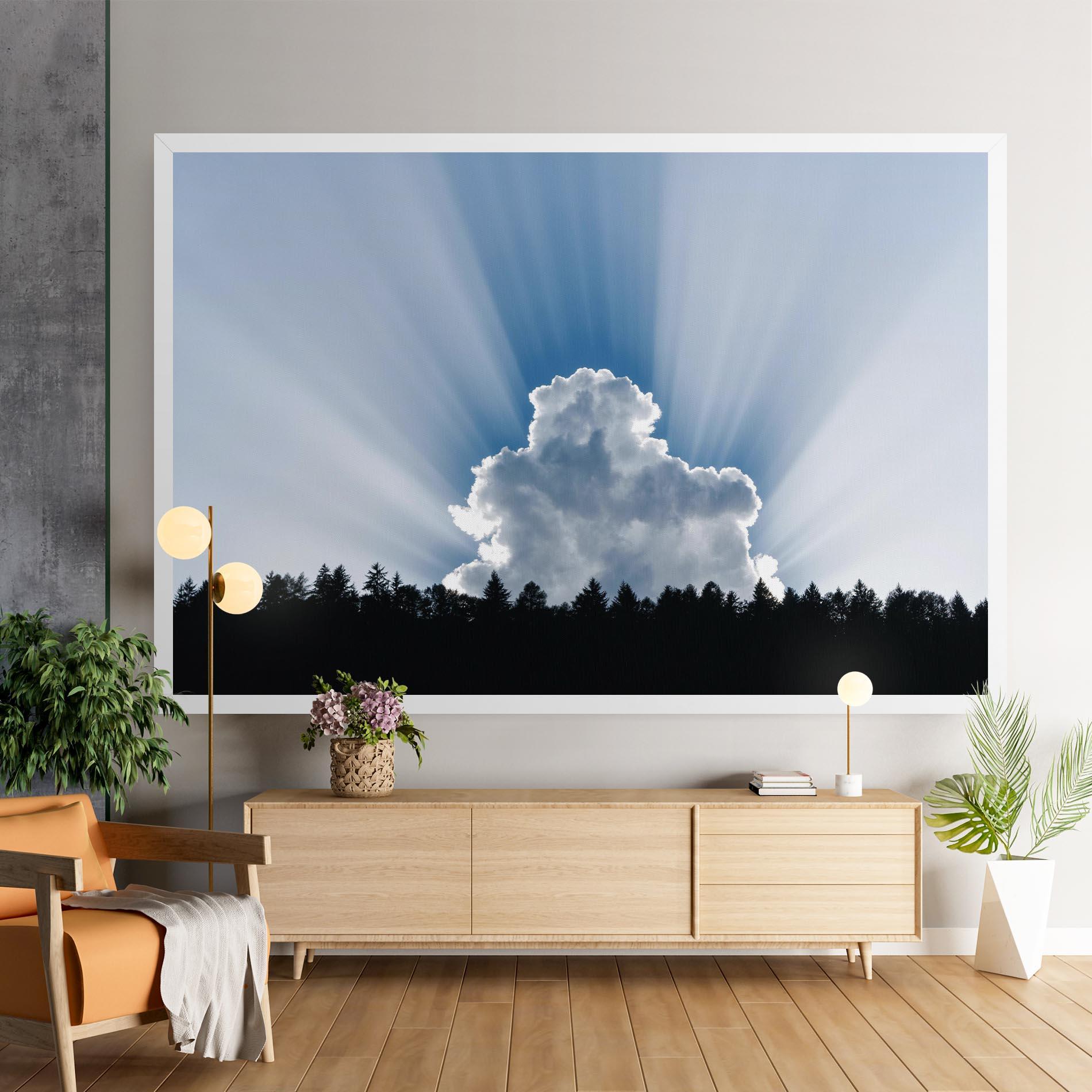 Картина на платно Big White Cloud Light mockup 9