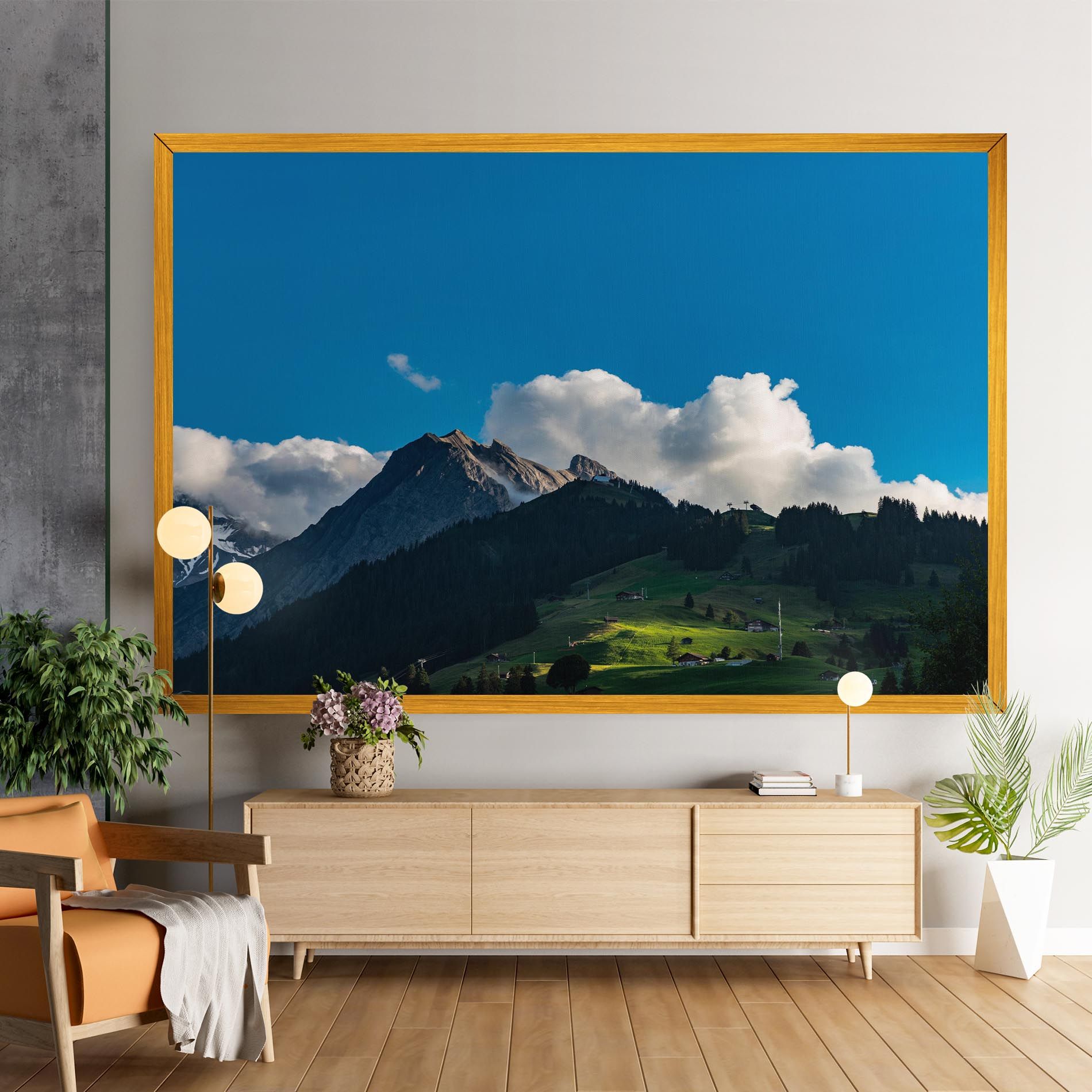 Beautiful Mountain Cloud View mockup 9
