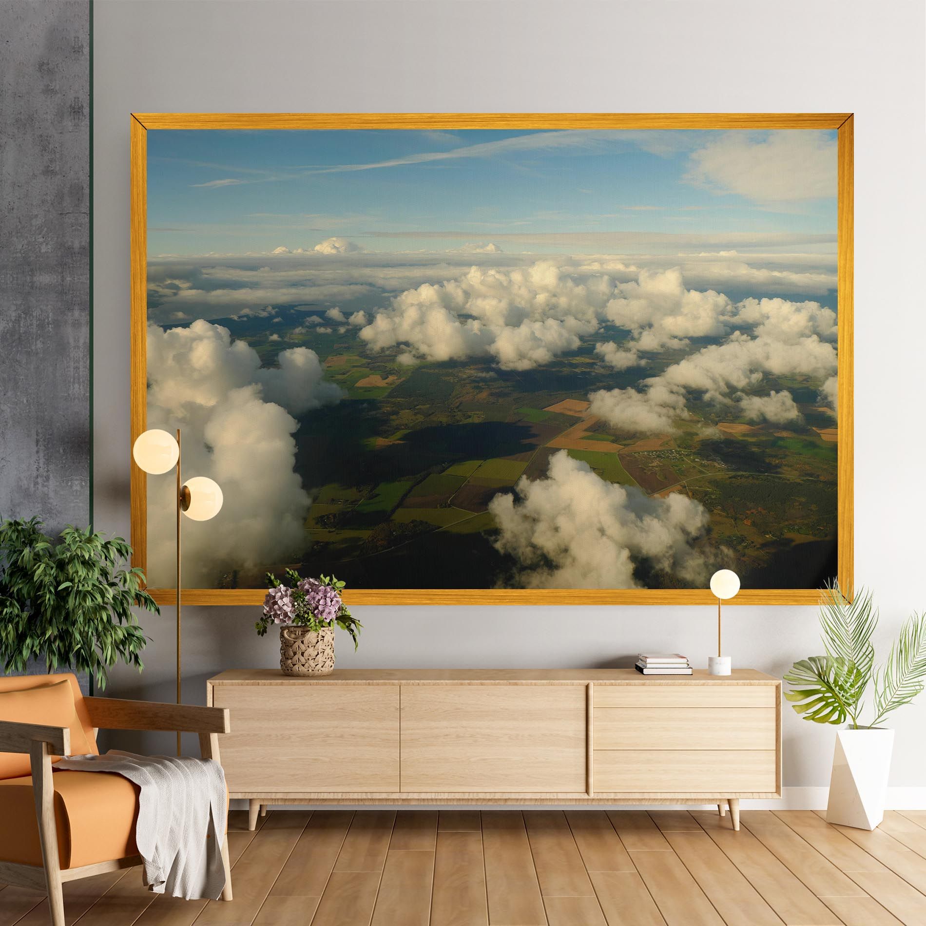 Clouds View From Plane mockup 9