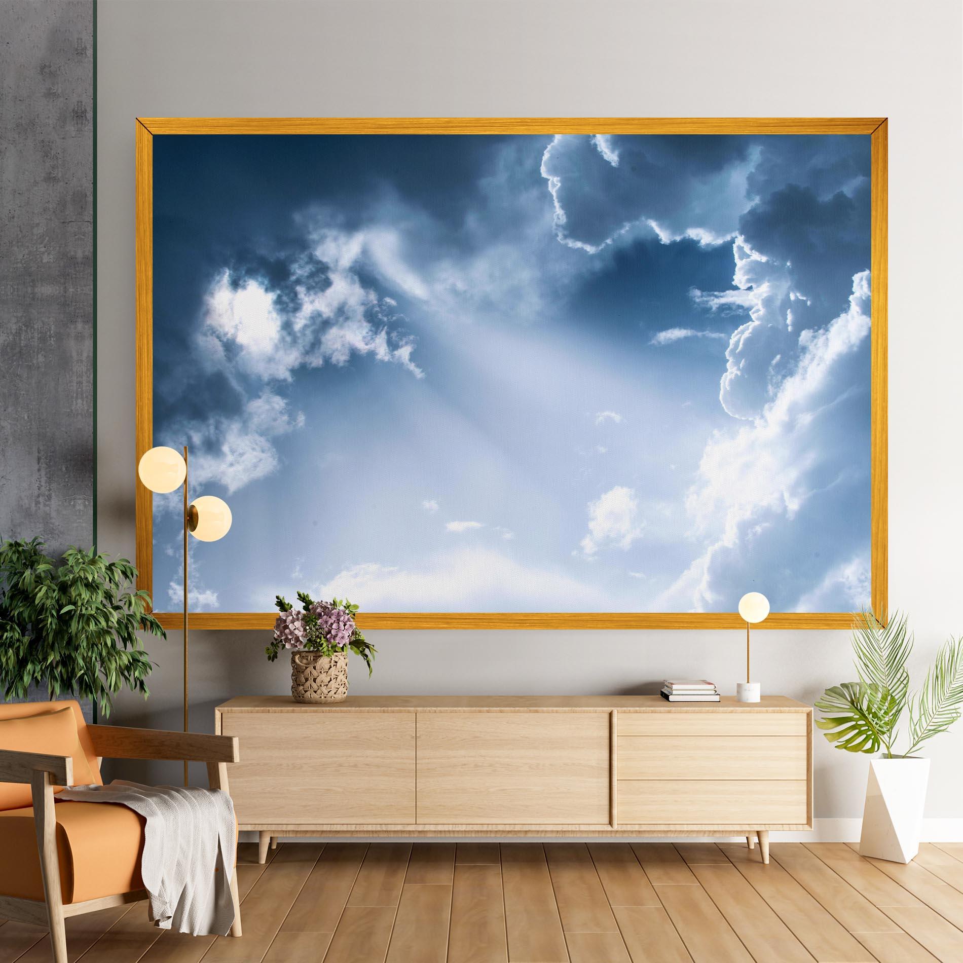 Картина на платно Dark Blue Sky mockup 9