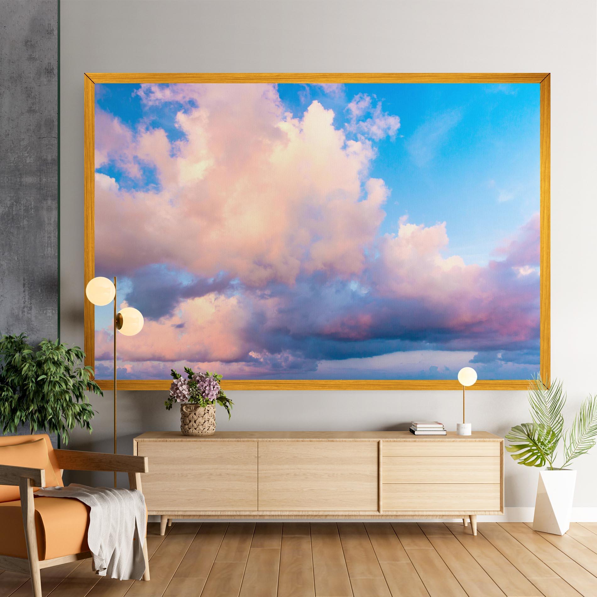 Картина на платно Dreamy Pink Clouds mockup 9