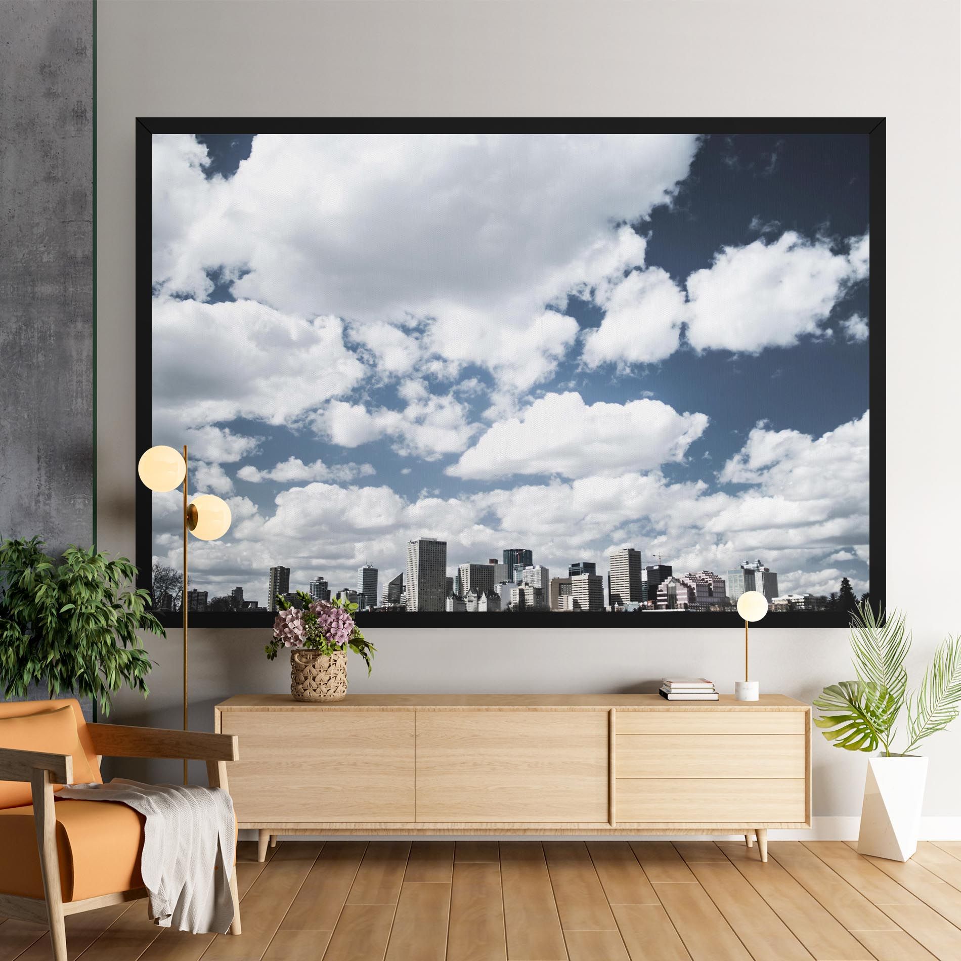 Clouds Over City mockup 9