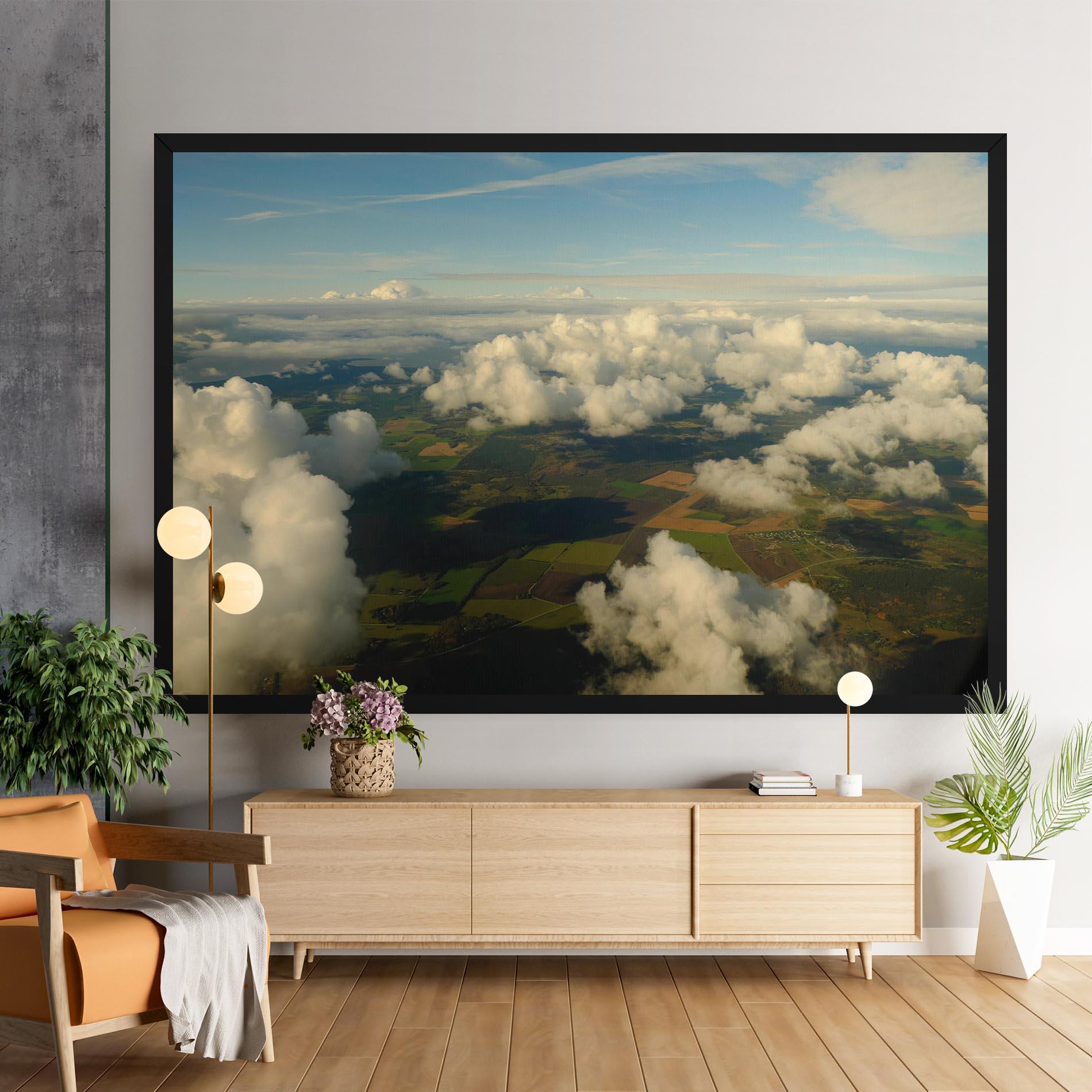 Картина на платно Clouds View From Plane mockup 9