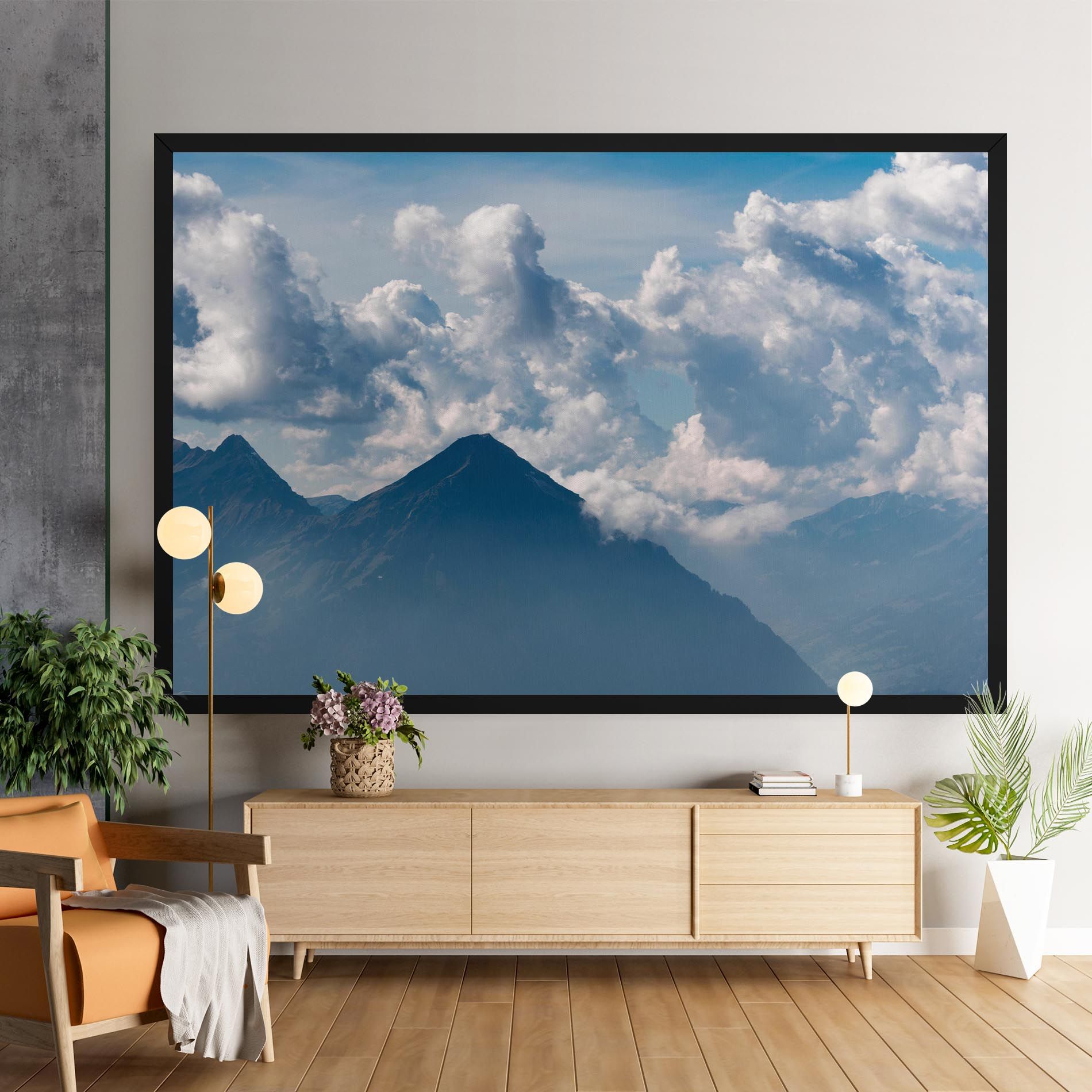 Cloudy View Mountain mockup 9
