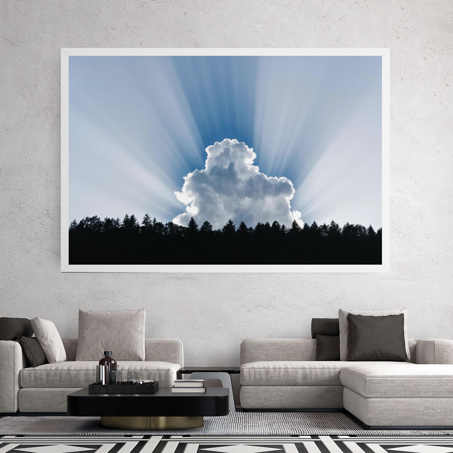 Картина на платно Big White Cloud Light mockup 2