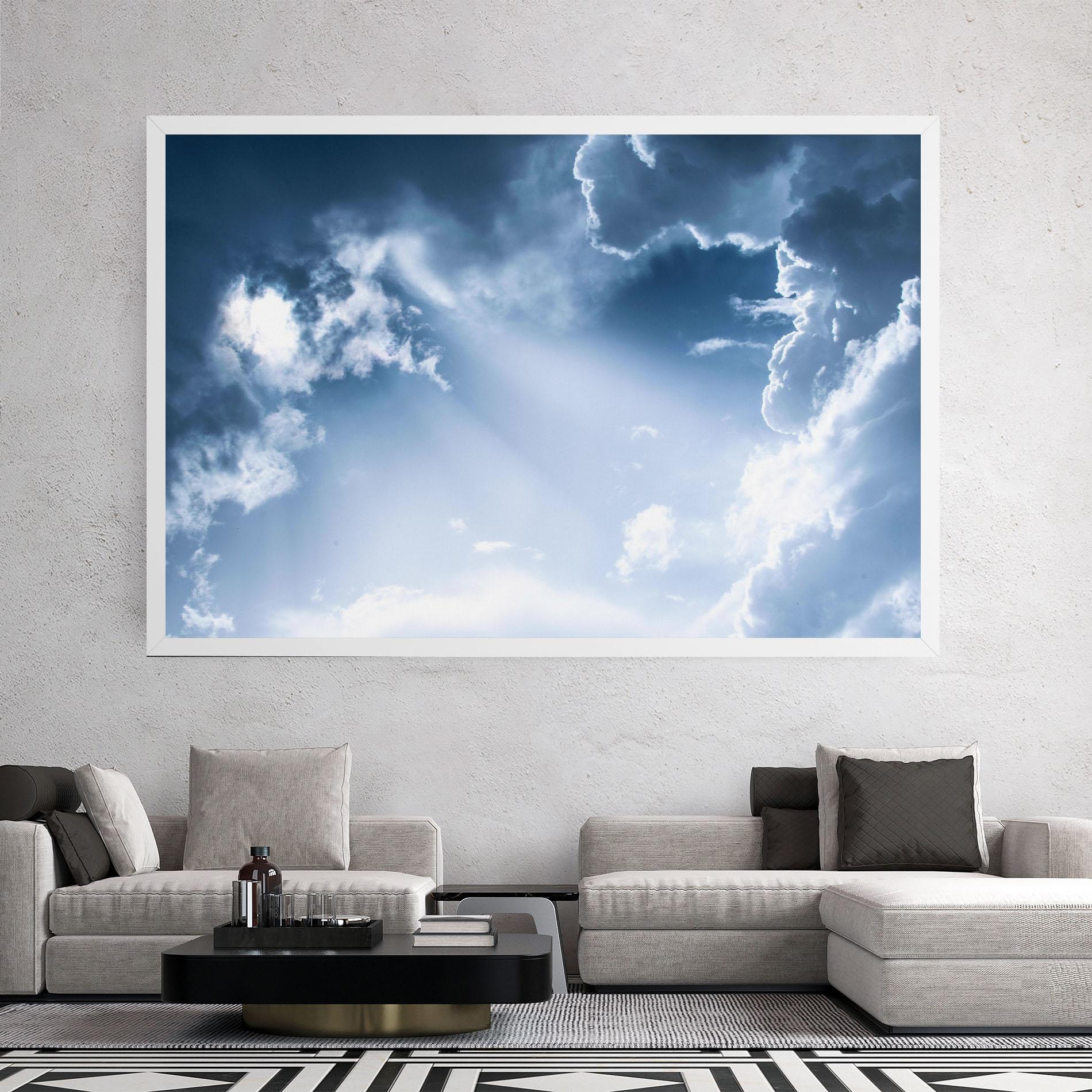 Картина на платно Dark Blue Sky mockup 2