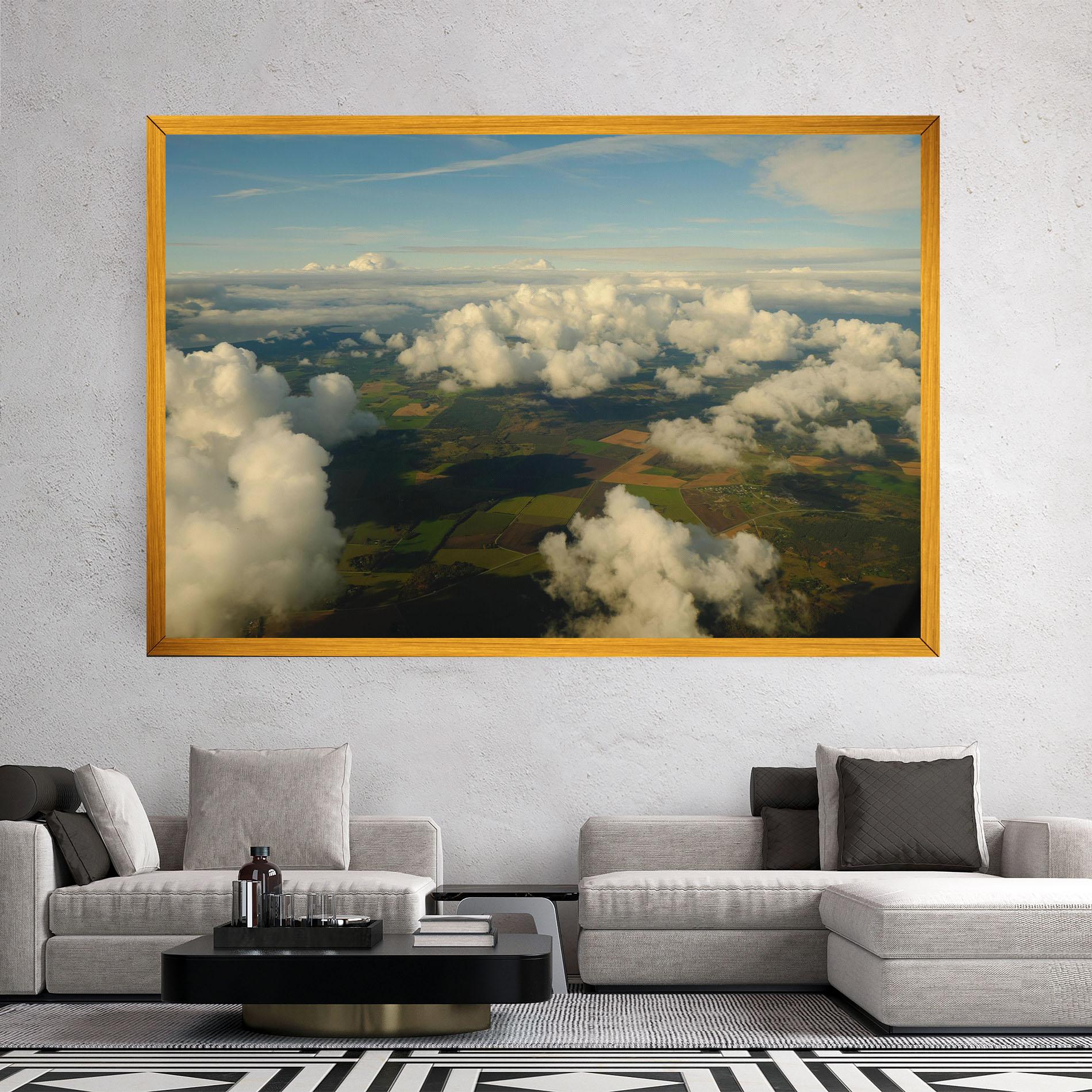 Картина на платно Clouds View From Plane mockup 2