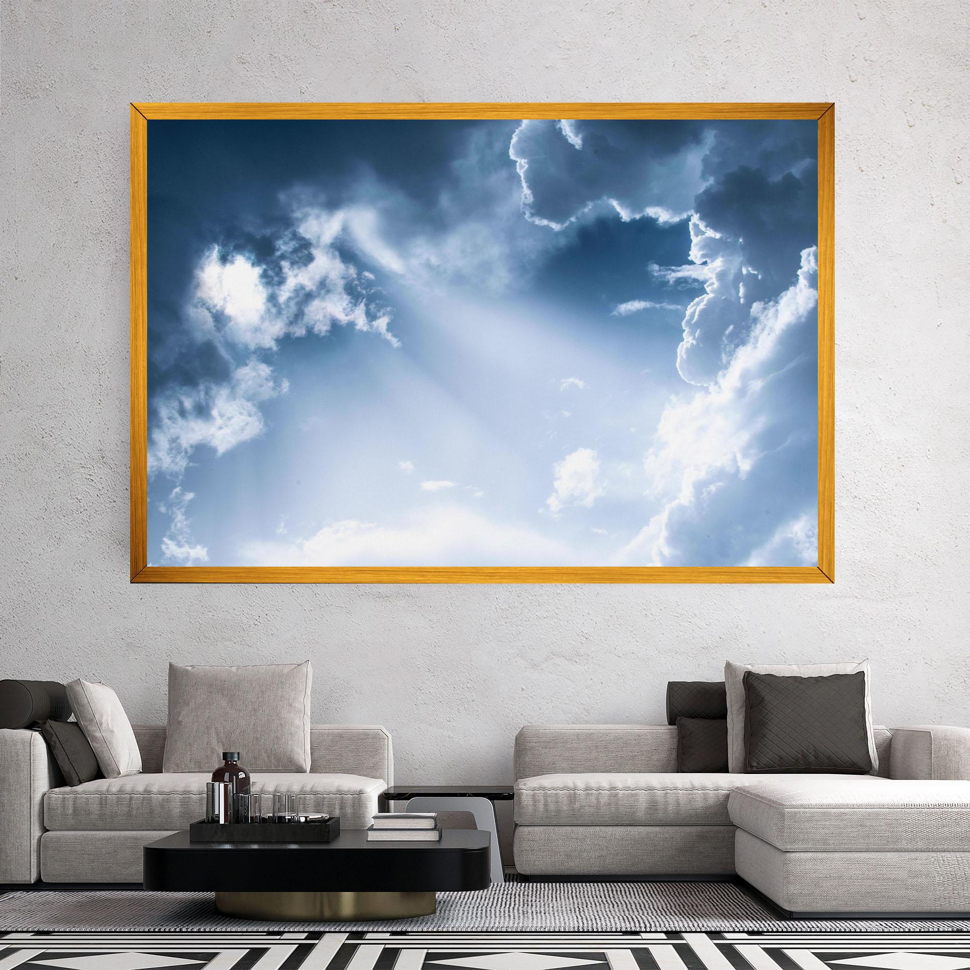 Картина на платно Dark Blue Sky mockup 2