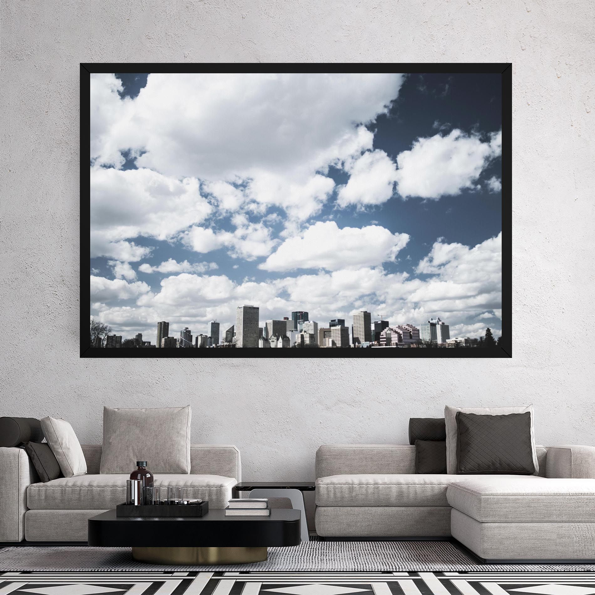 Clouds Over City mockup 2