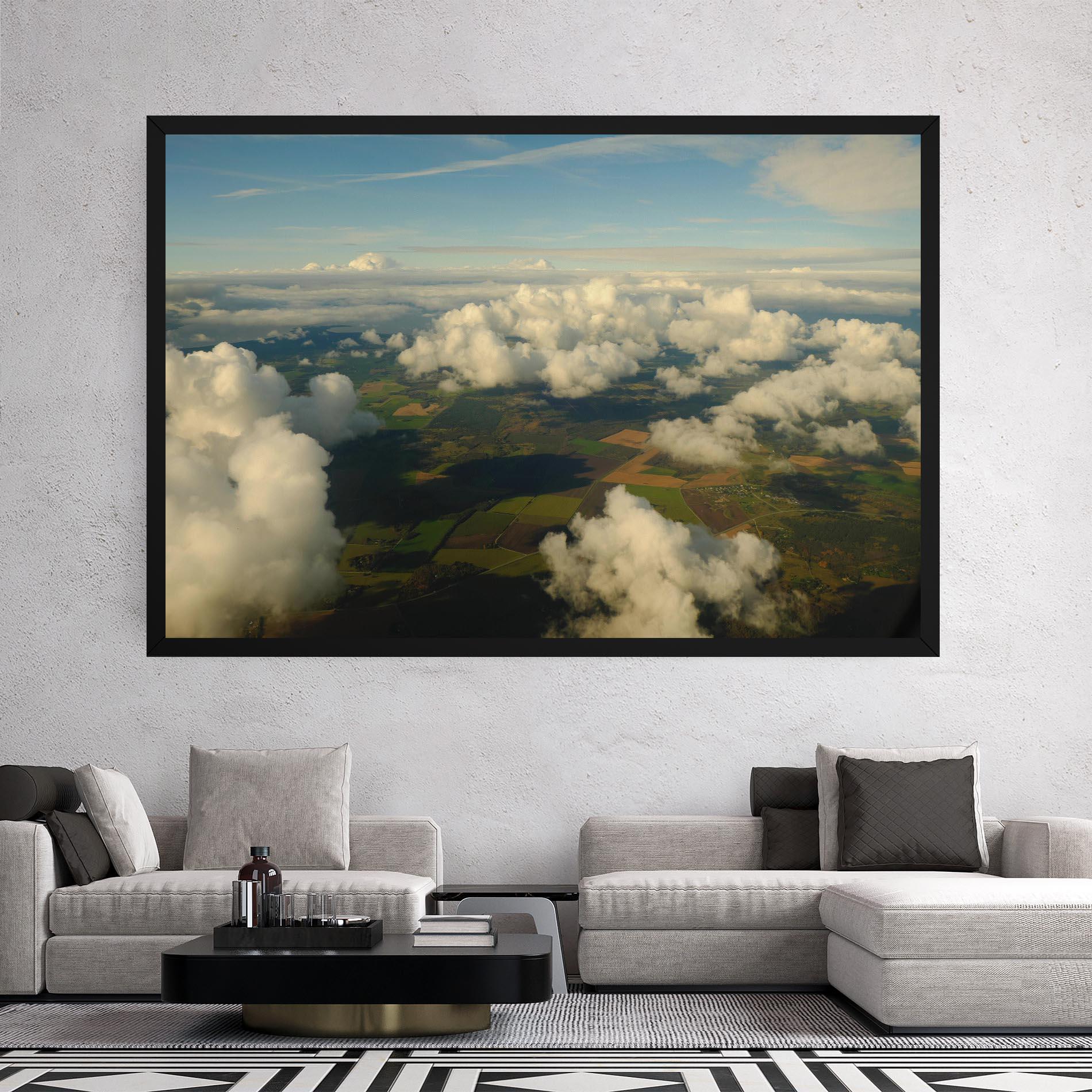 Картина на платно Clouds View From Plane mockup 2