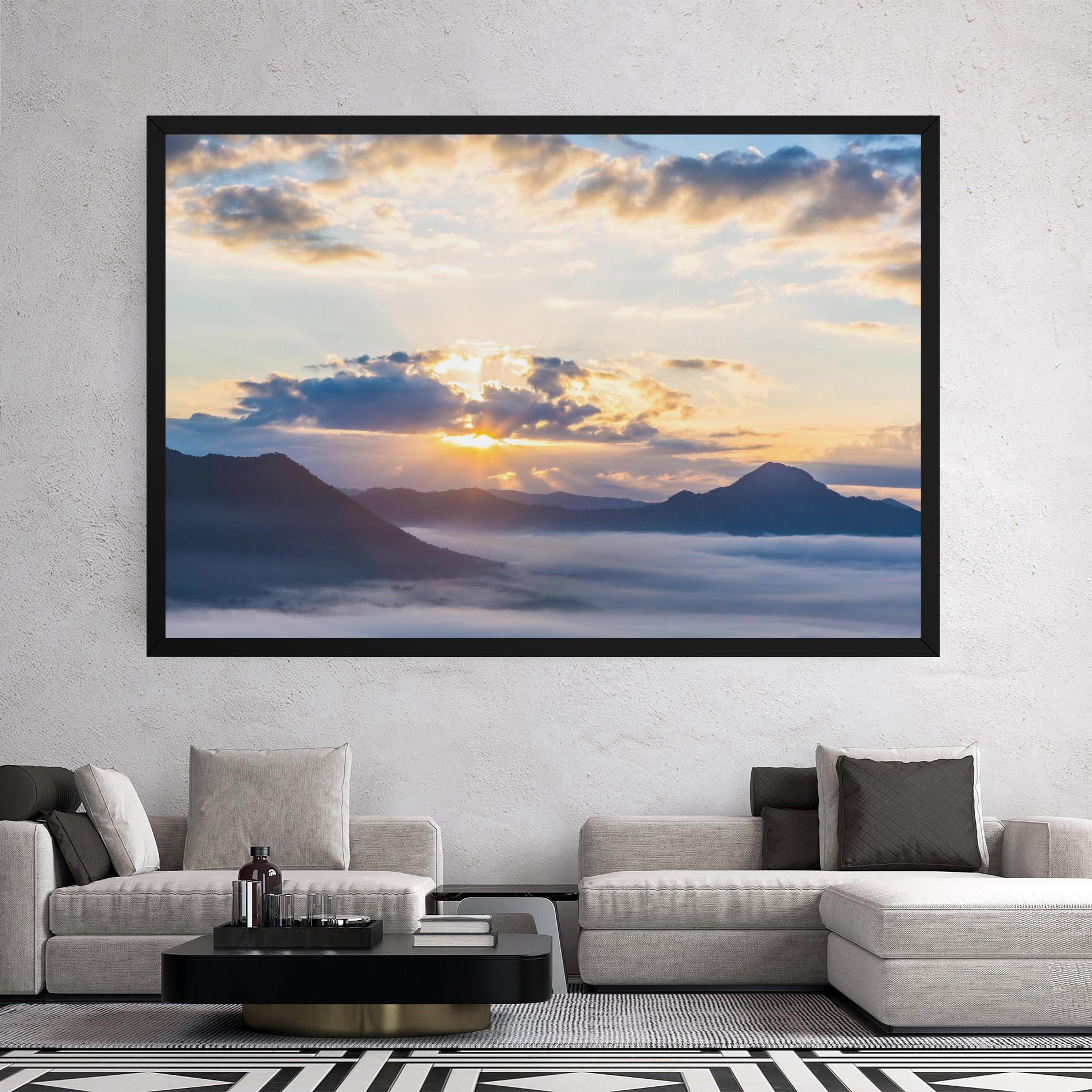 Картина на платно Fantastic Clouds mockup 2