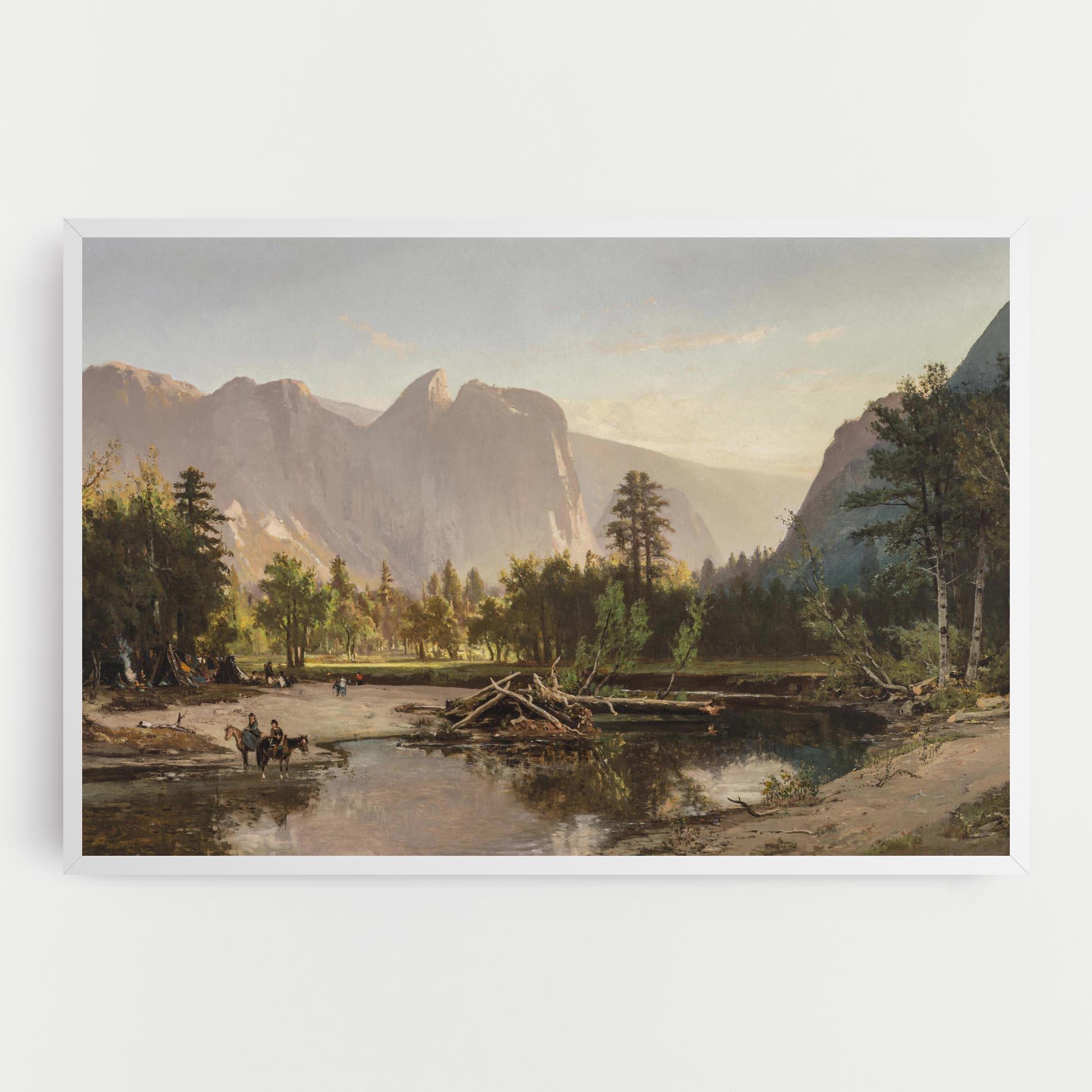 Картина на платно Small Lake Forest mockup 0