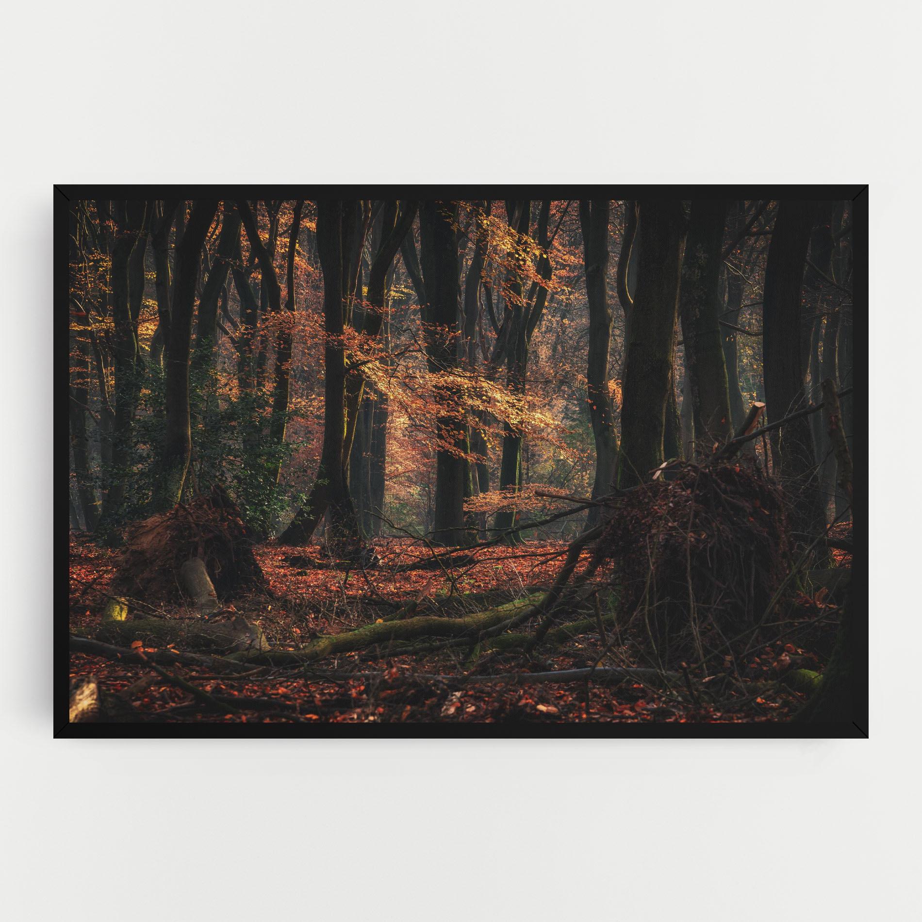 Картина на платно Autumn Forest Trees mockup 0