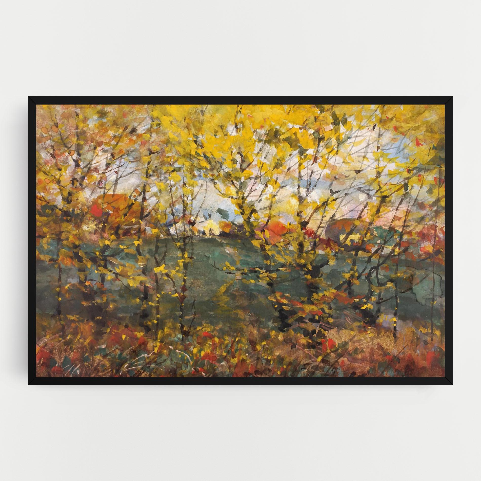 Картина на платно Autumn Painting Tree mockup 0