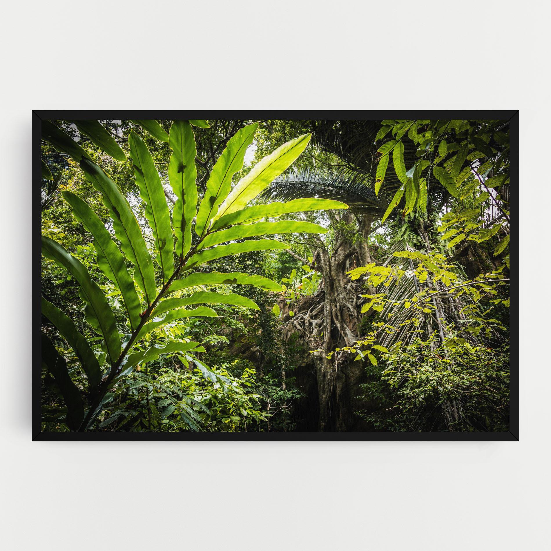 Картина на платно Big Leaf Forest mockup 0