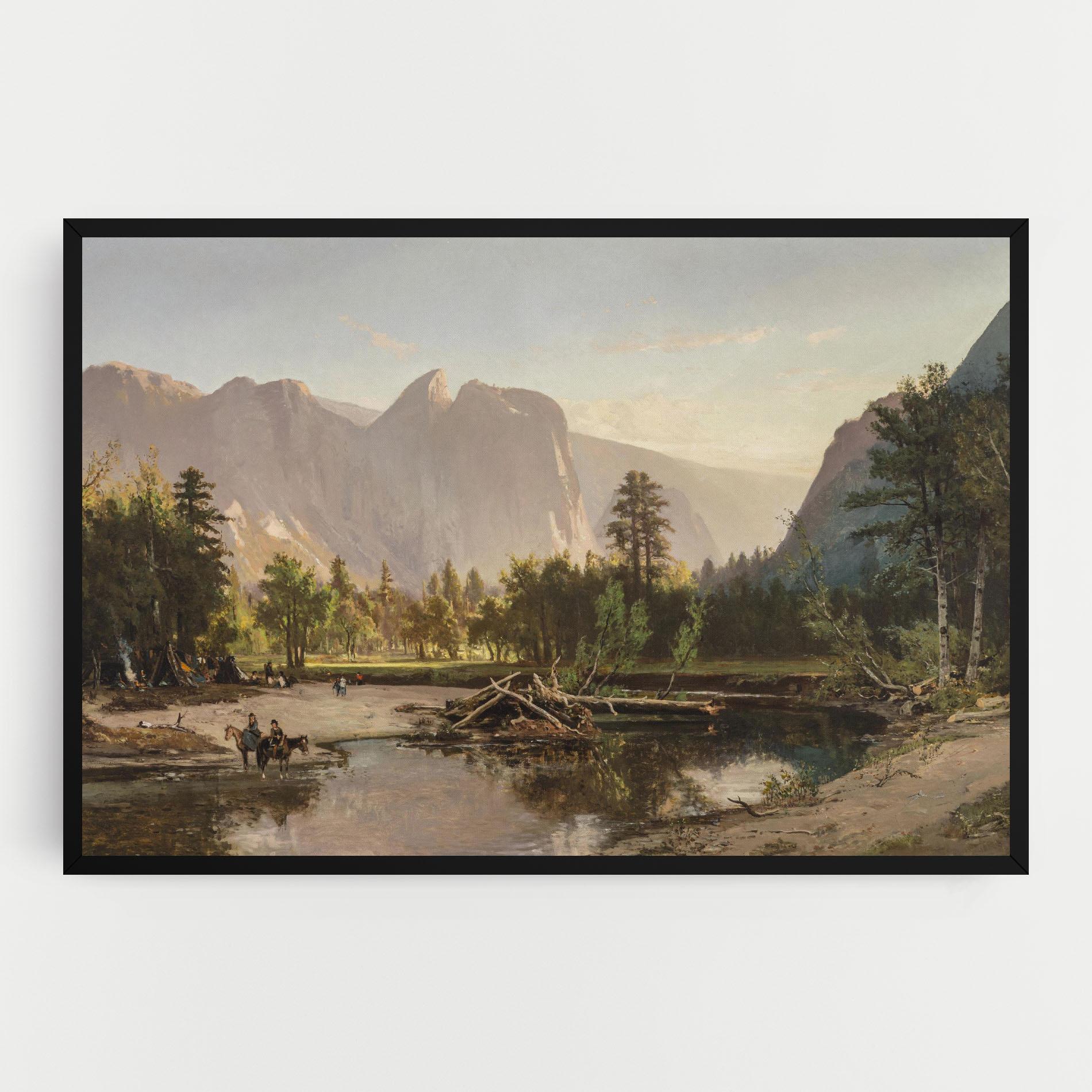 Картина на платно Small Lake Forest mockup 0
