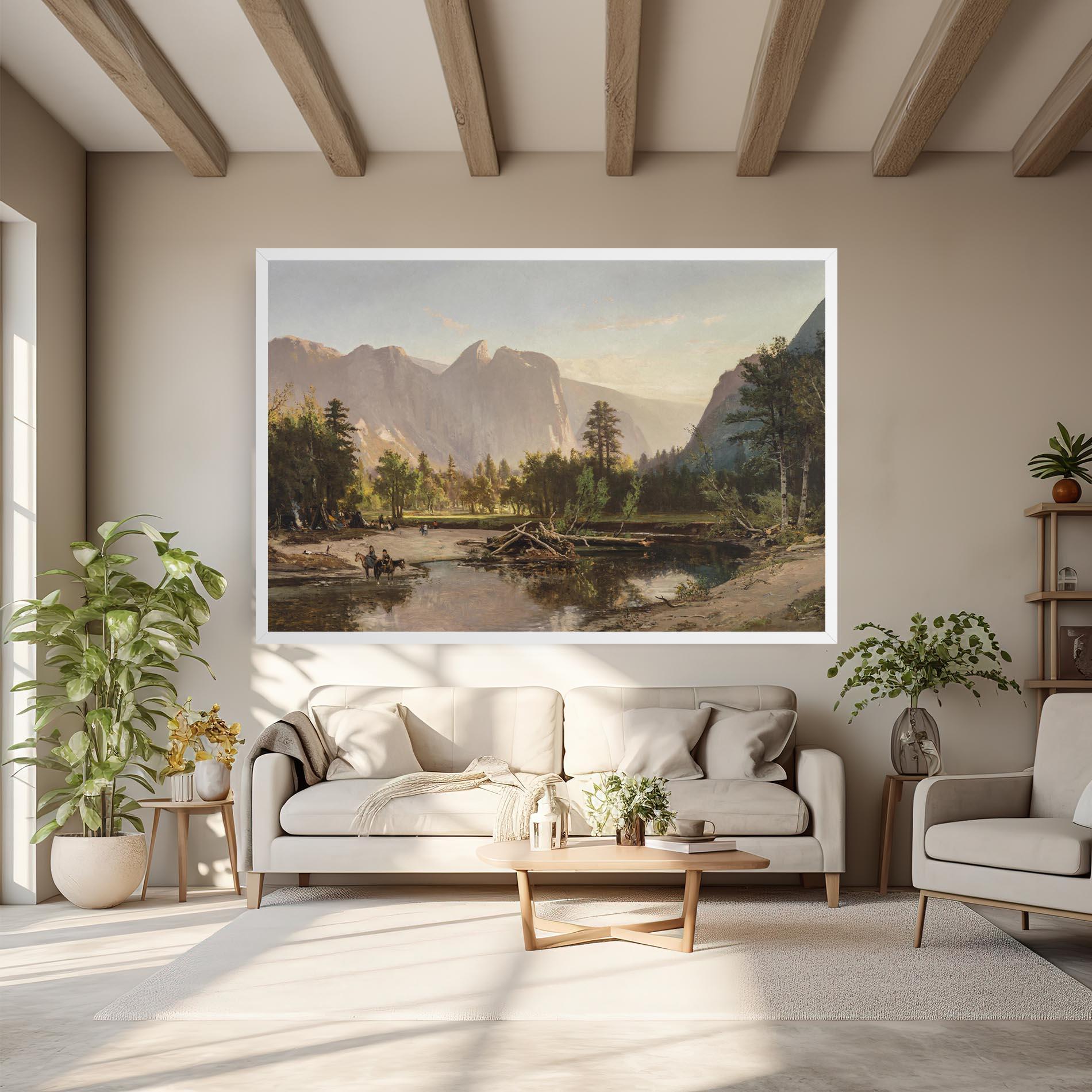 Картина на платно Small Lake Forest mockup 6