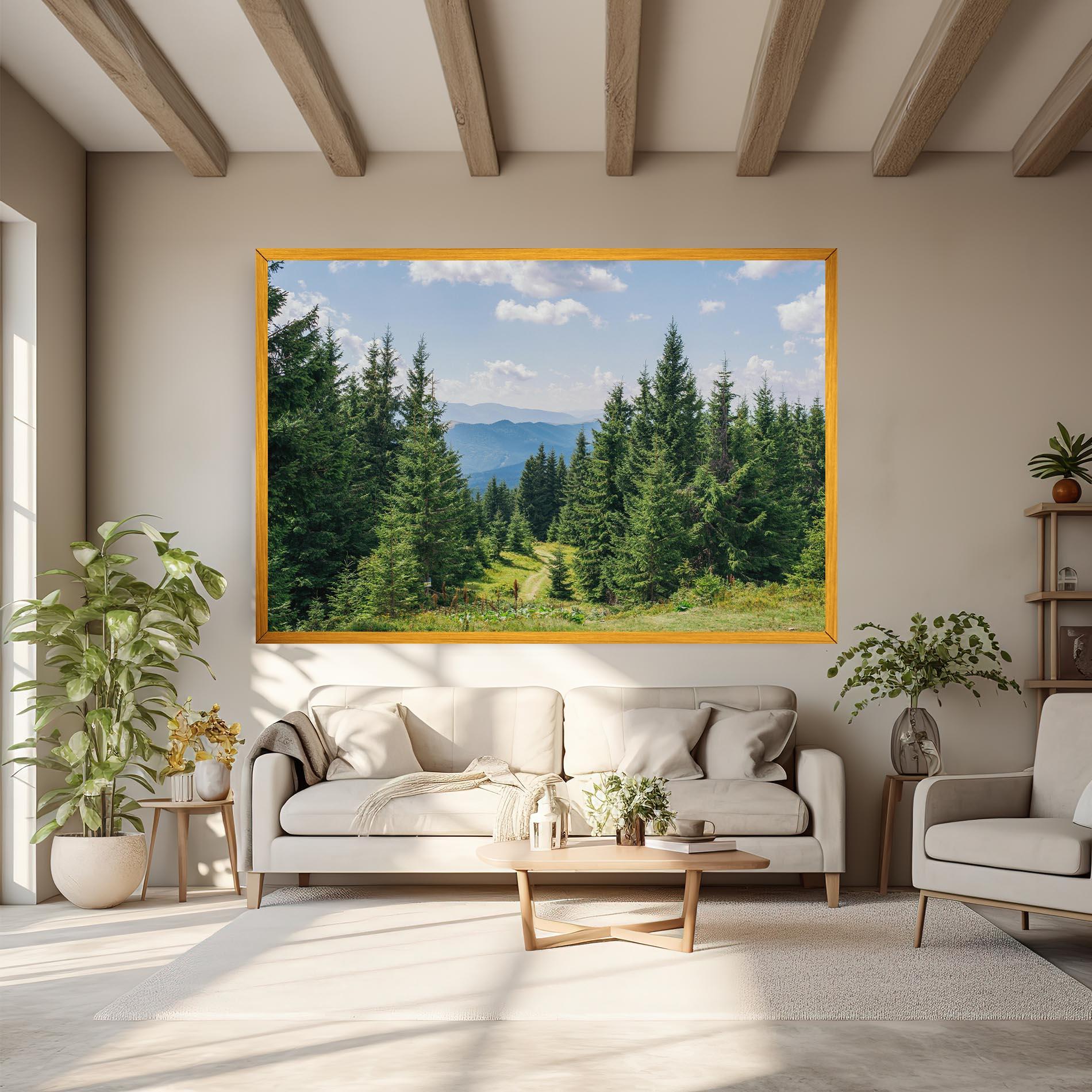 Картина на платно Carpathian Mountain mockup 6