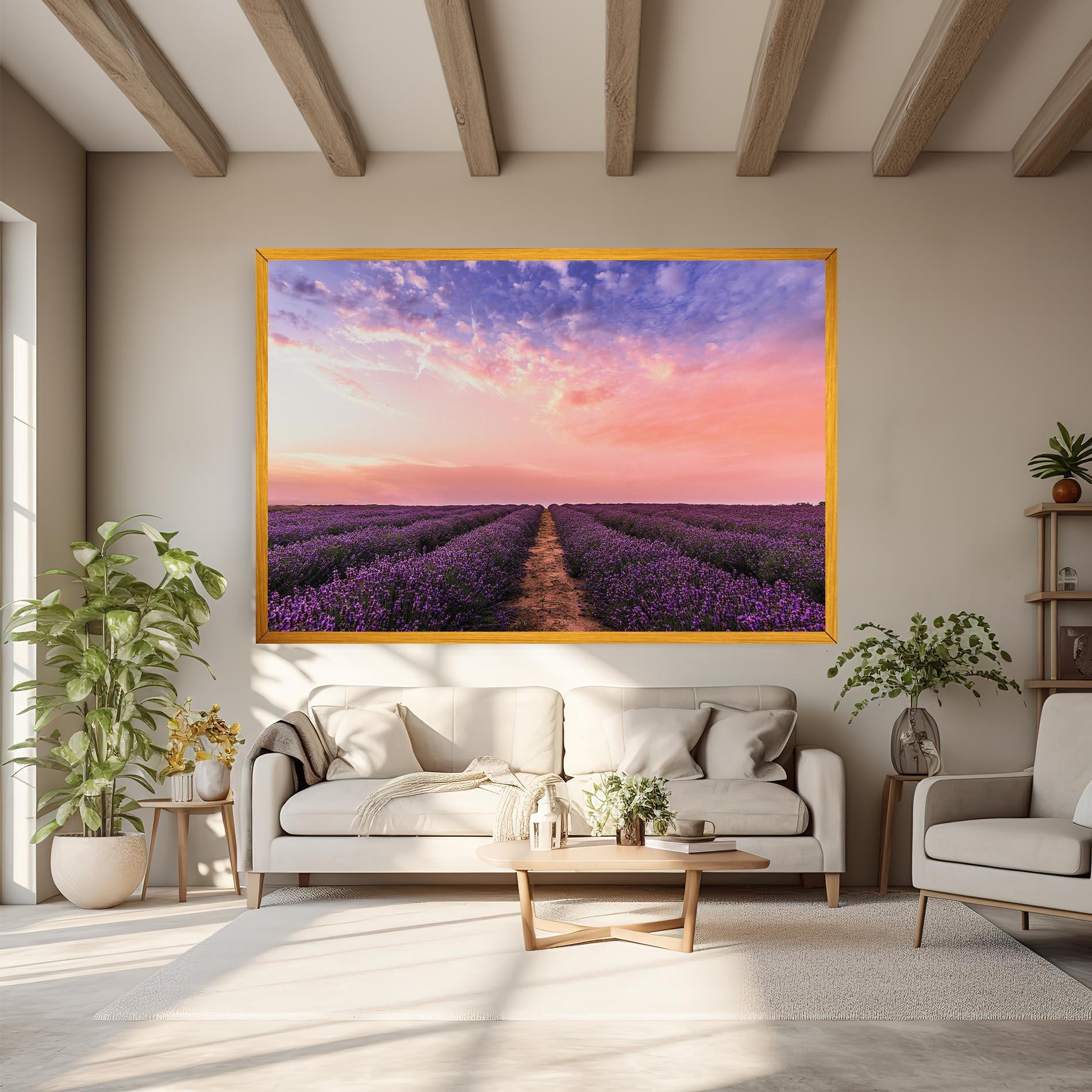 Картина на платно Lavender Field mockup 6