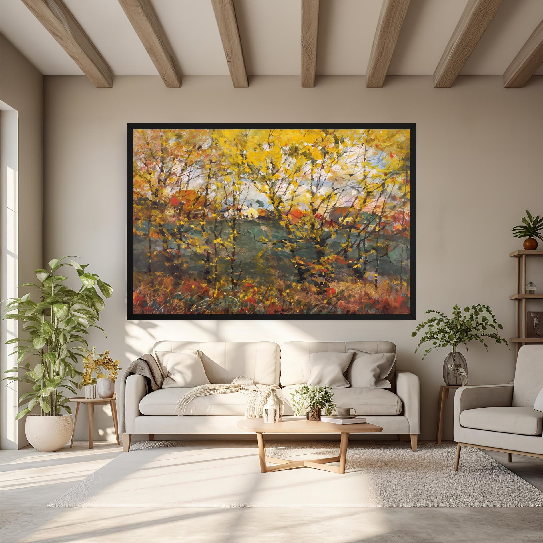 Картина на платно Autumn Painting Tree mockup 6