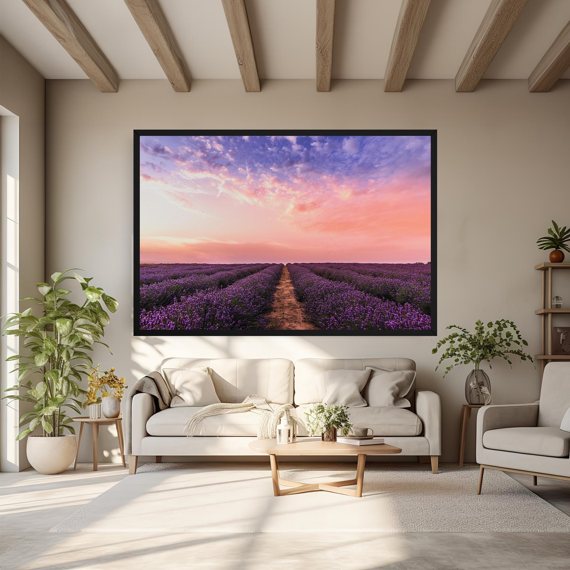 Картина на платно Lavender Field mockup 6