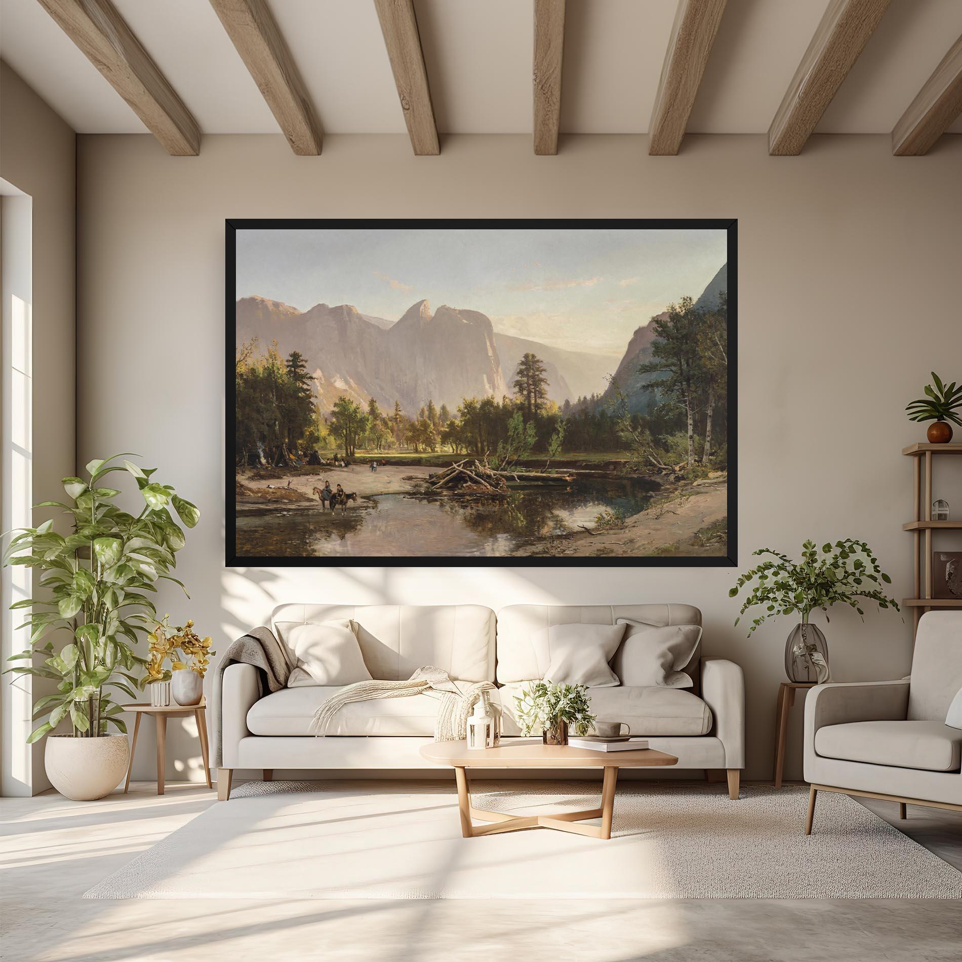 Картина на платно Small Lake Forest mockup 6