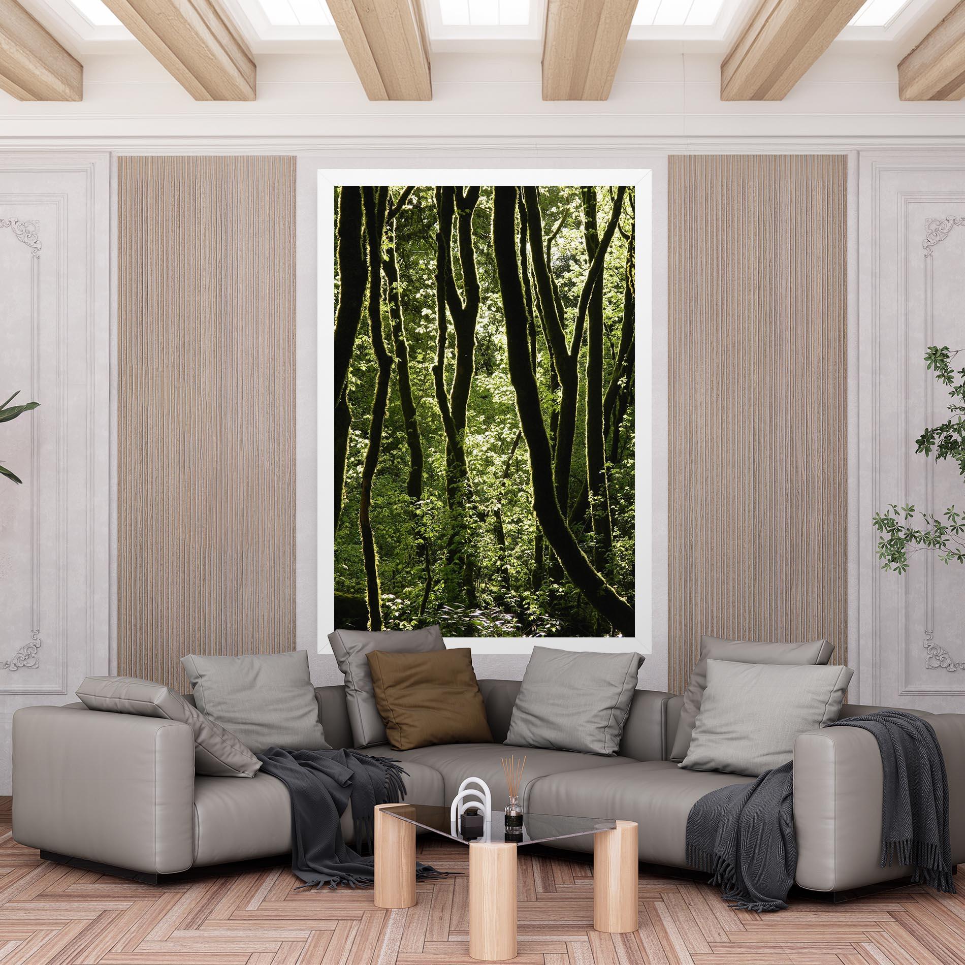 Картина на платно Forest Black Trees mockup 6