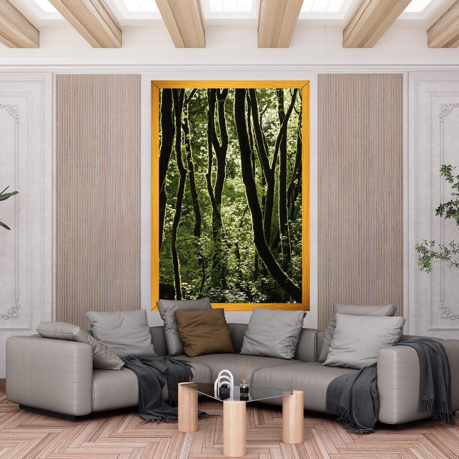 Картина на платно Forest Black Trees mockup 6