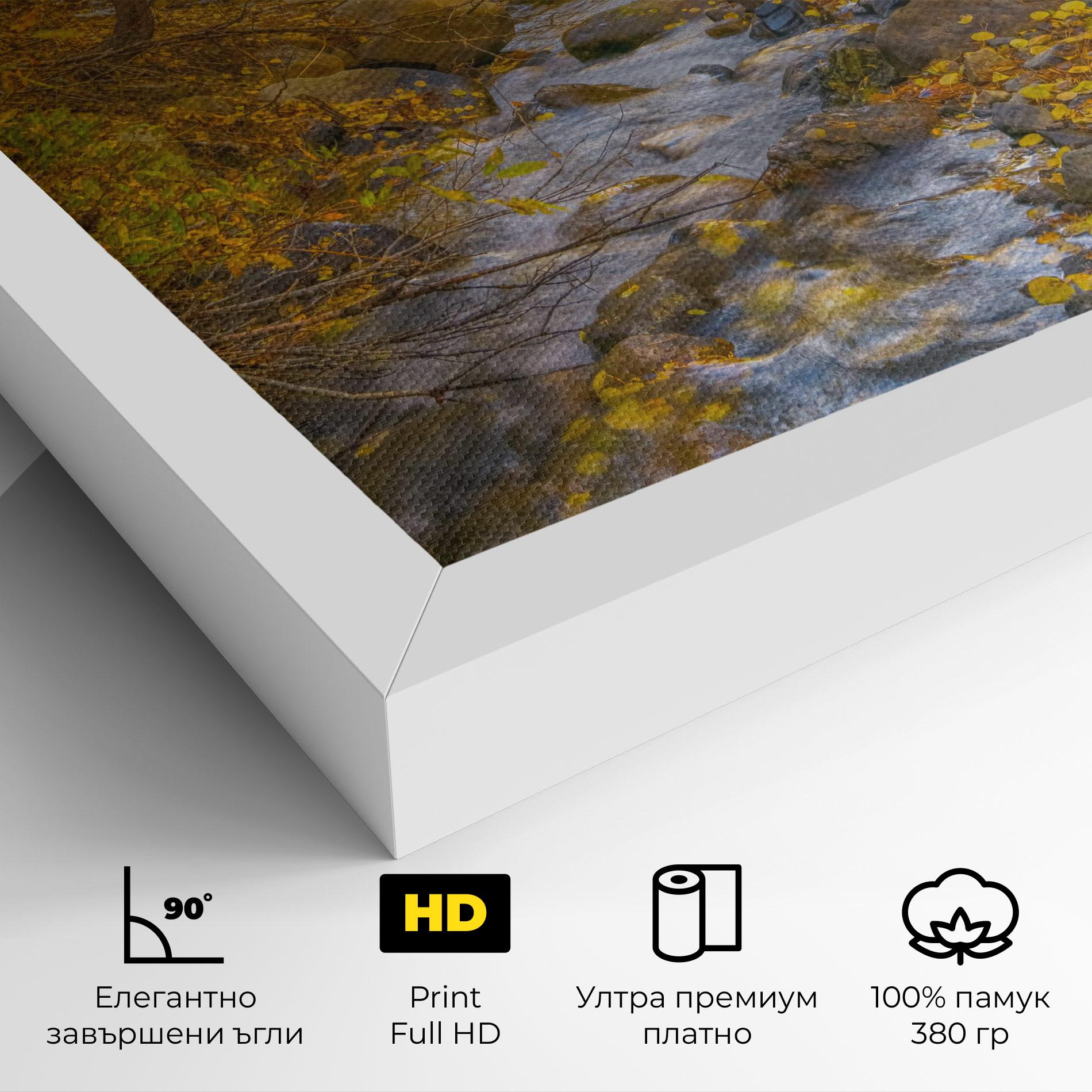 Картина на платно Yellow View Forest mockup 4