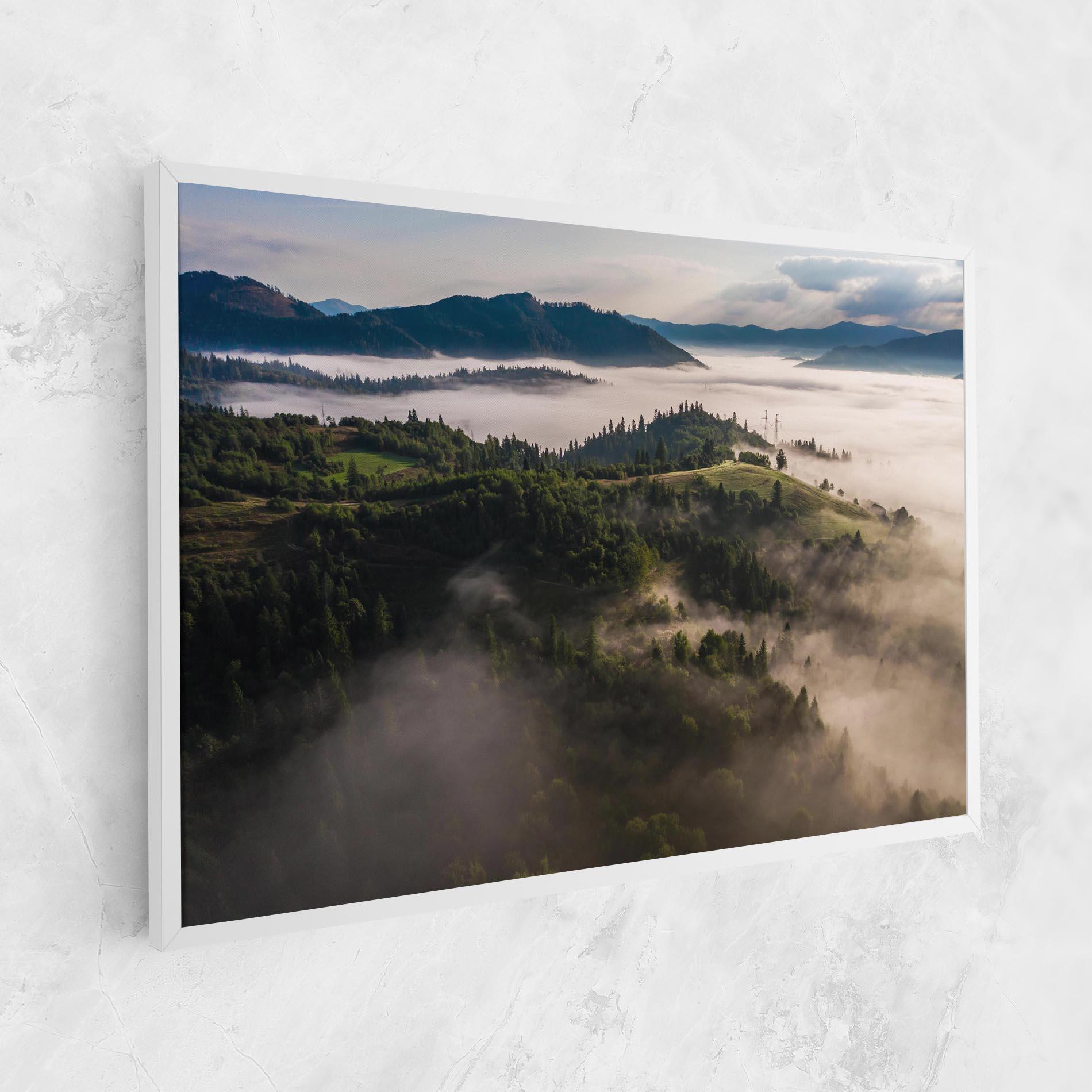 Картина на платно Foggy Forest View mockup 1