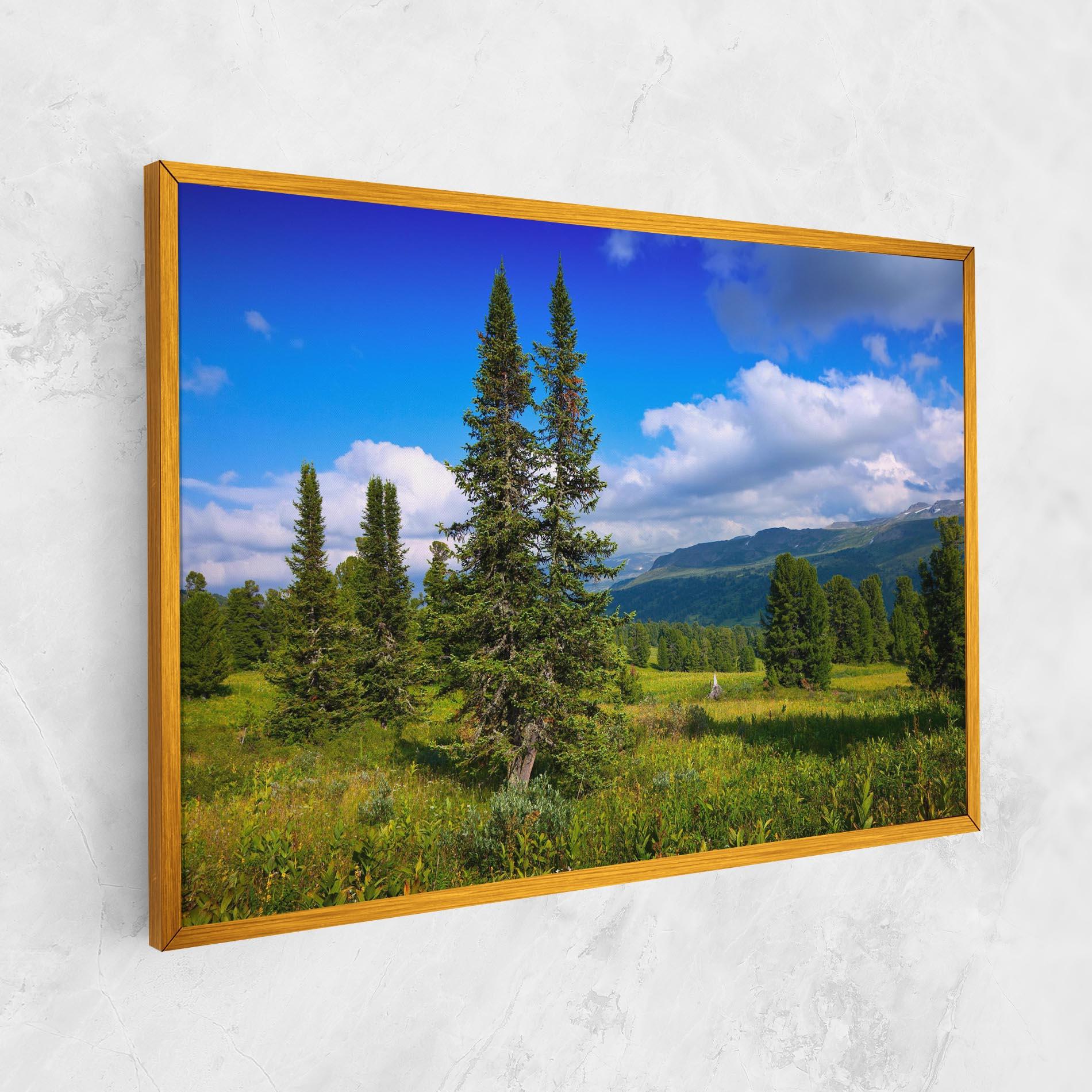 Картина на платно Morning Sunny Field mockup 1