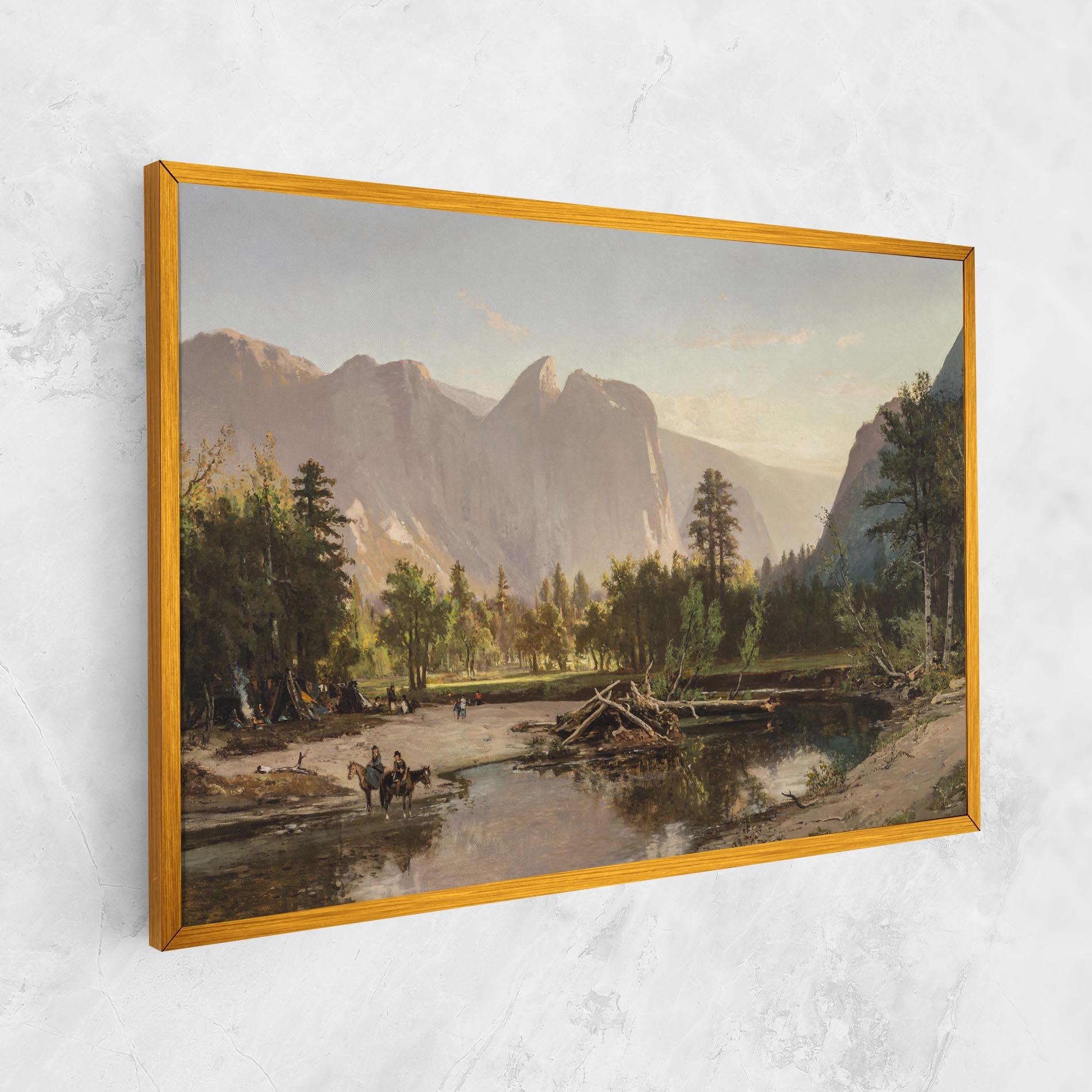 Картина на платно Small Lake Forest mockup 1