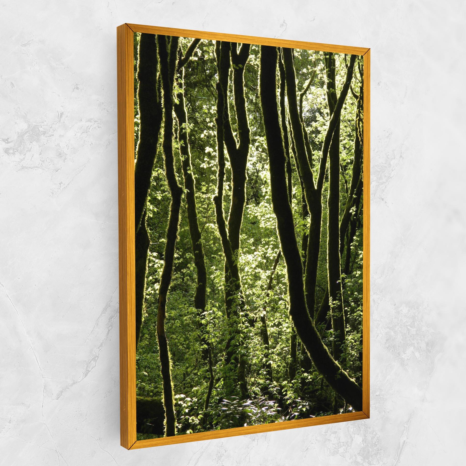 Картина на платно Forest Black Trees mockup 1