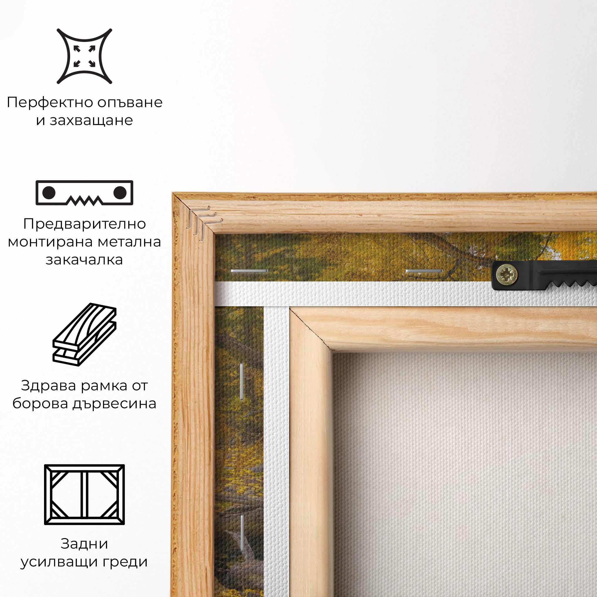 Картина на платно Yellow View Forest mockup 5