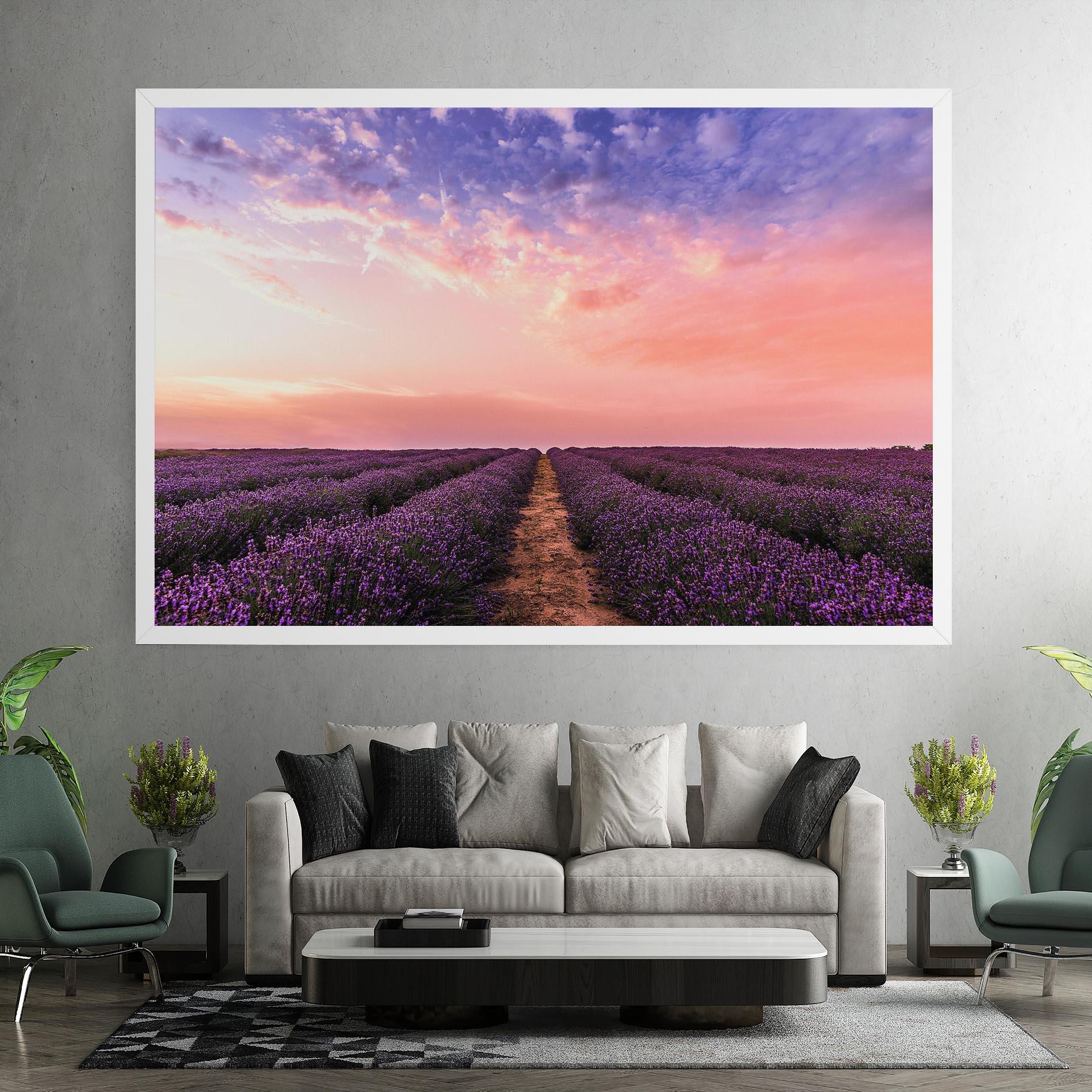 Картина на платно Lavender Field mockup 7