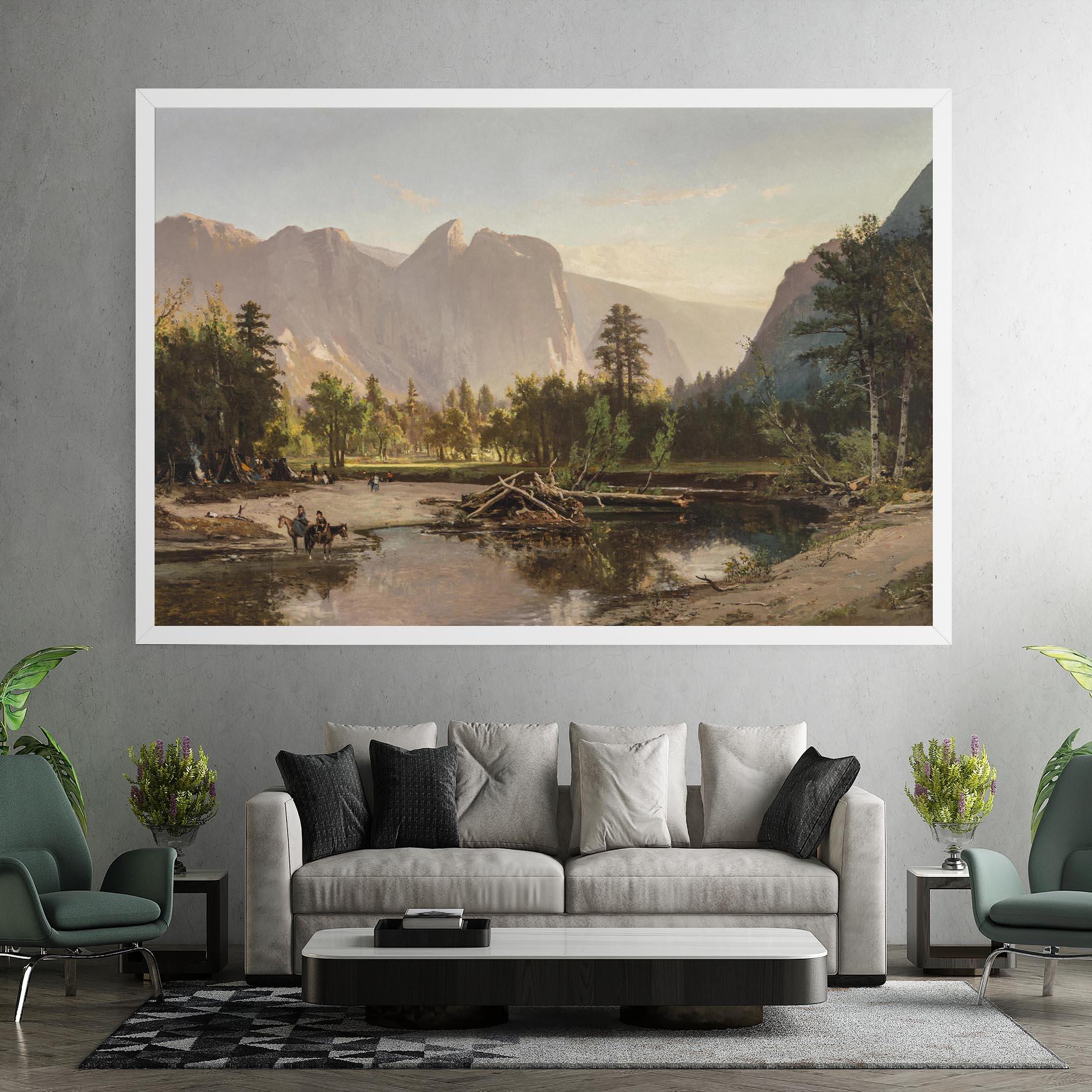 Картина на платно Small Lake Forest mockup 7