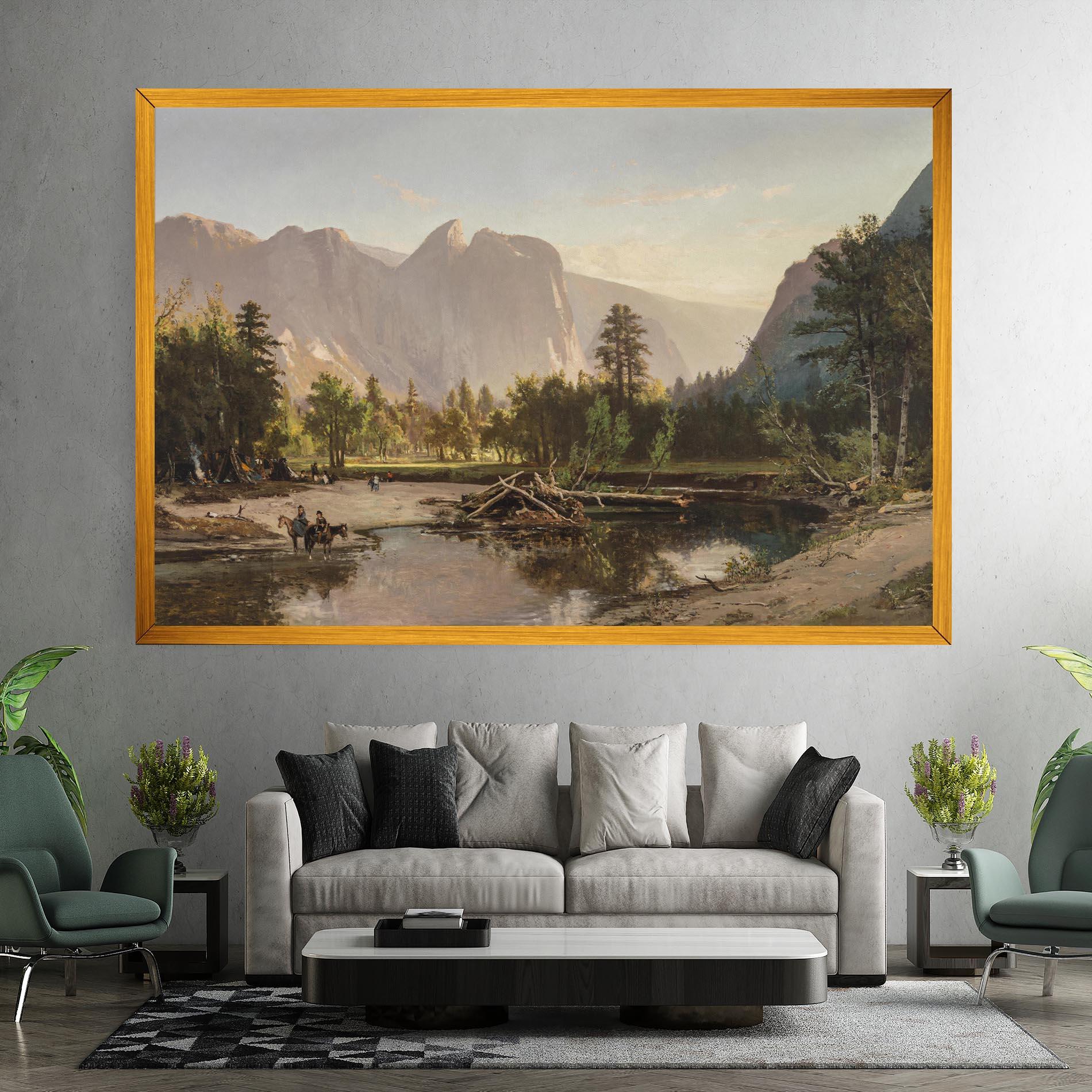 Картина на платно Small Lake Forest mockup 7