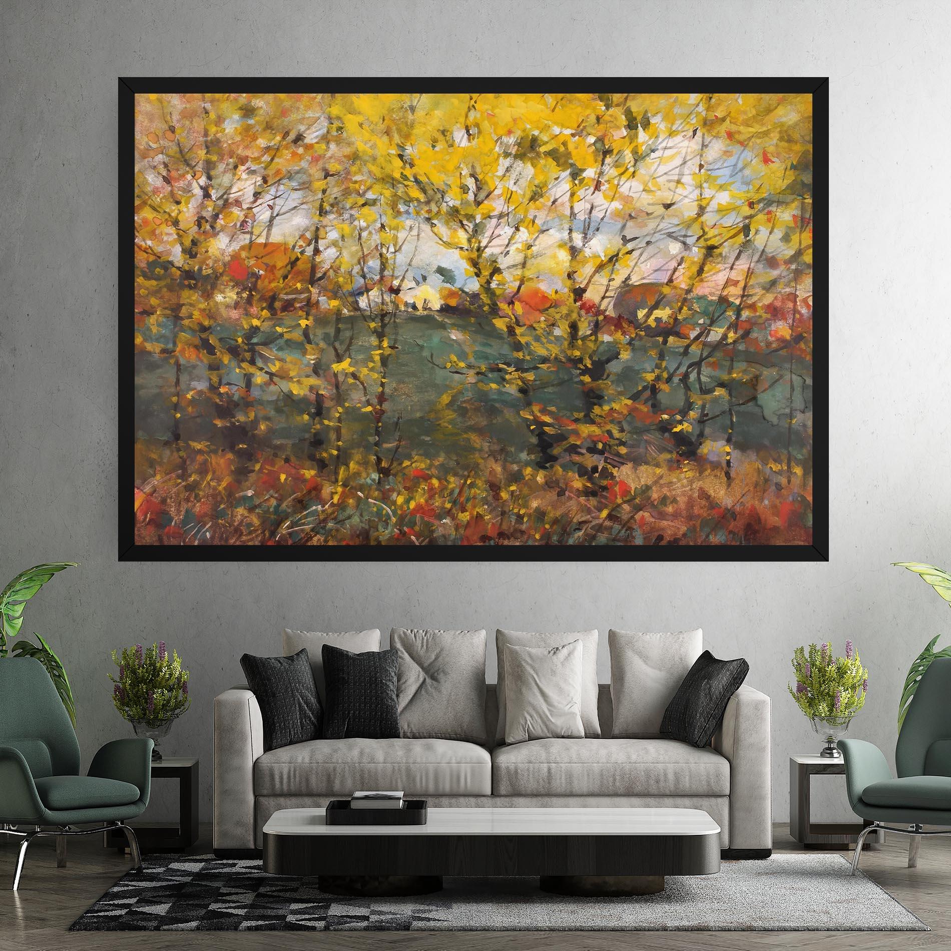 Картина на платно Autumn Painting Tree mockup 7