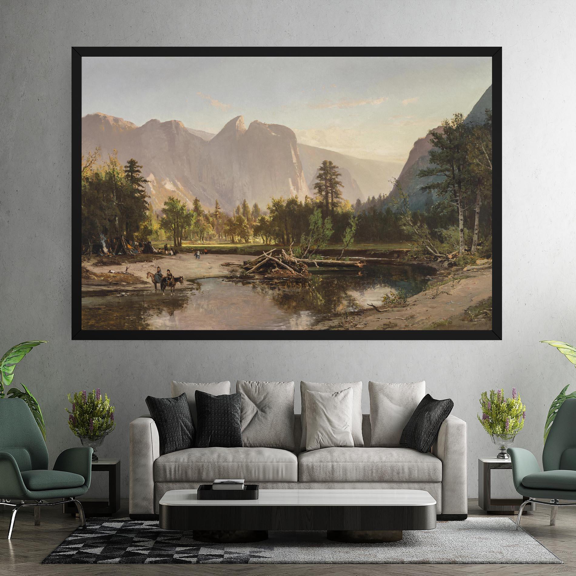 Картина на платно Small Lake Forest mockup 7