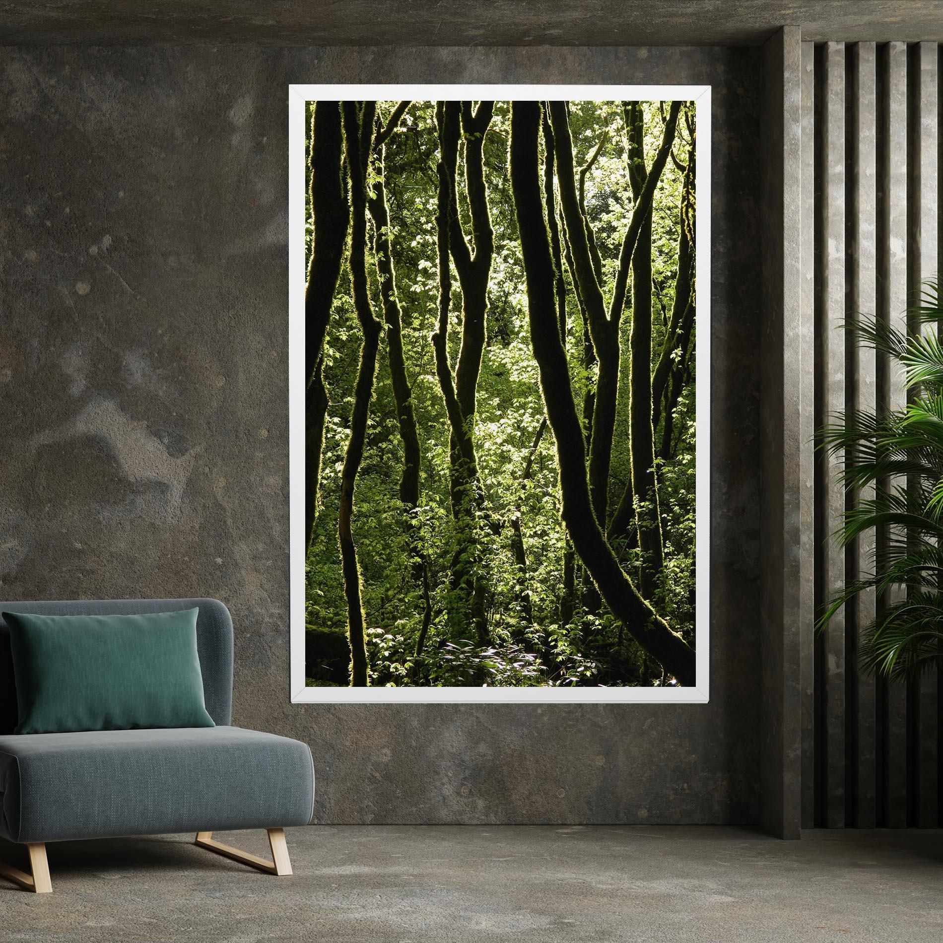 Картина на платно Forest Black Trees mockup 7