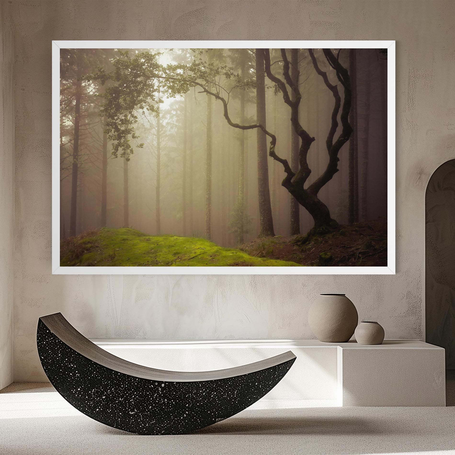 Foggy Tree Art mockup 8